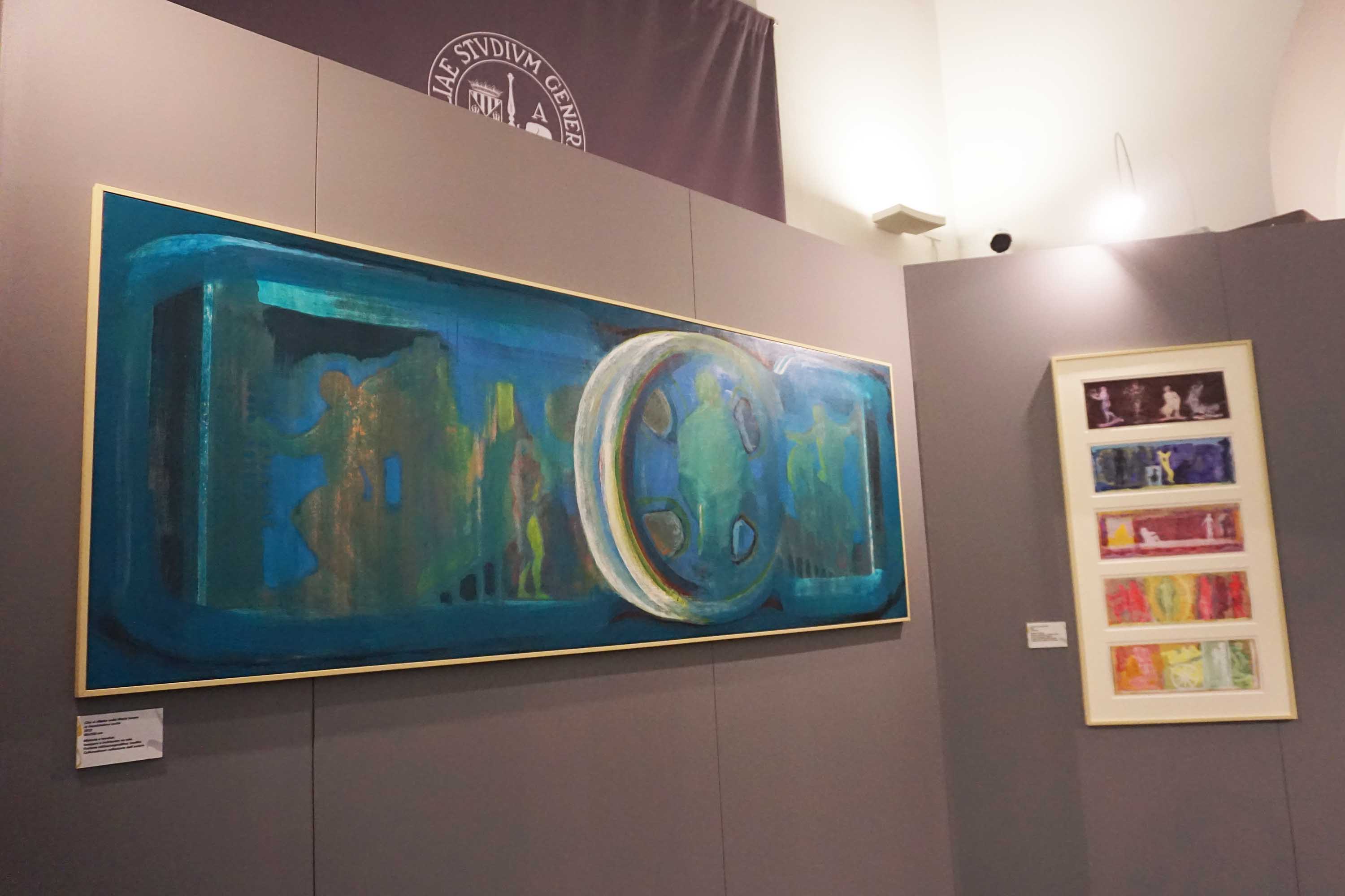 Alcune opere in esposizione