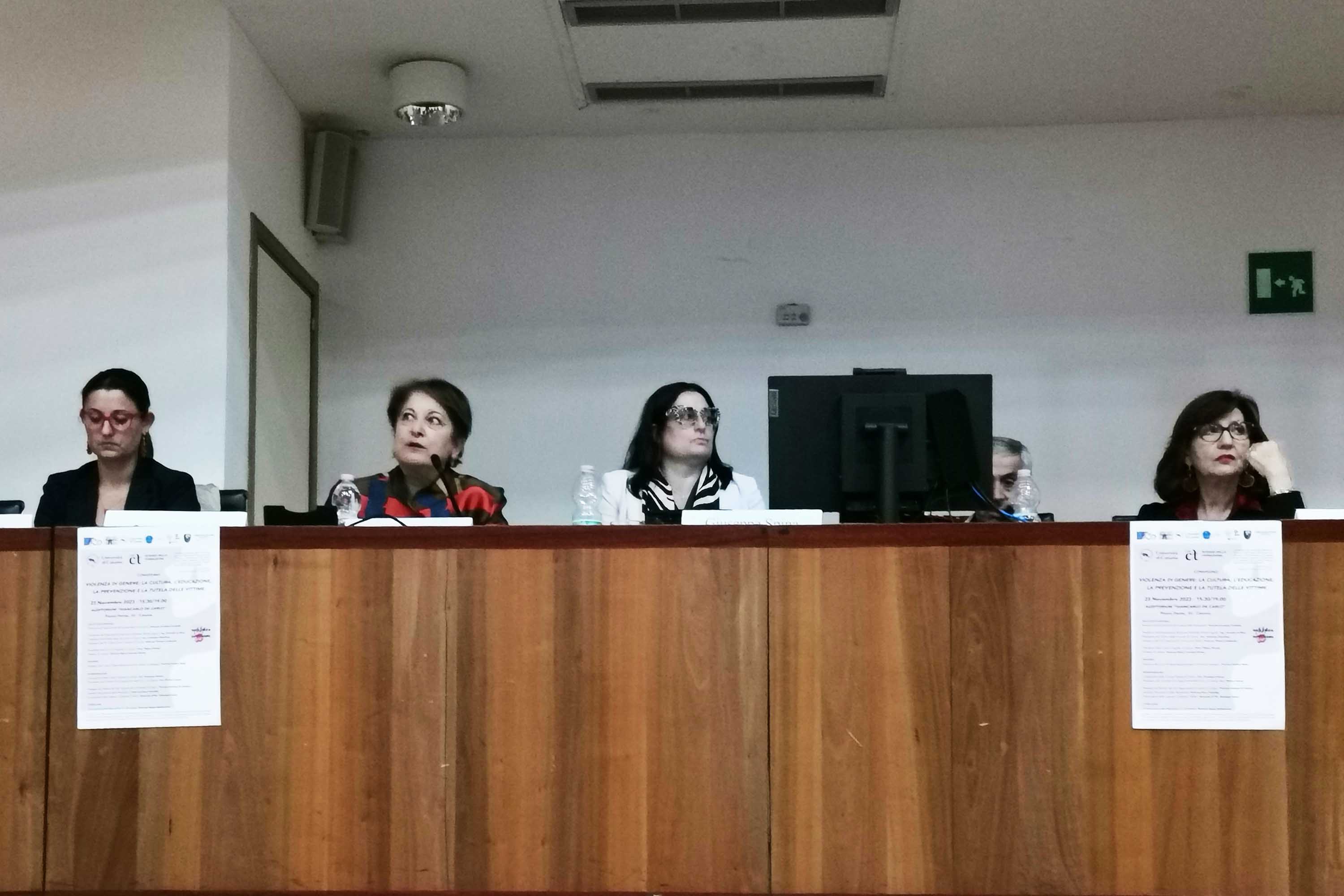 Un momento dell'intervento del procuratore della Repubblica facente funzioni di Catania, Agata Santonocito