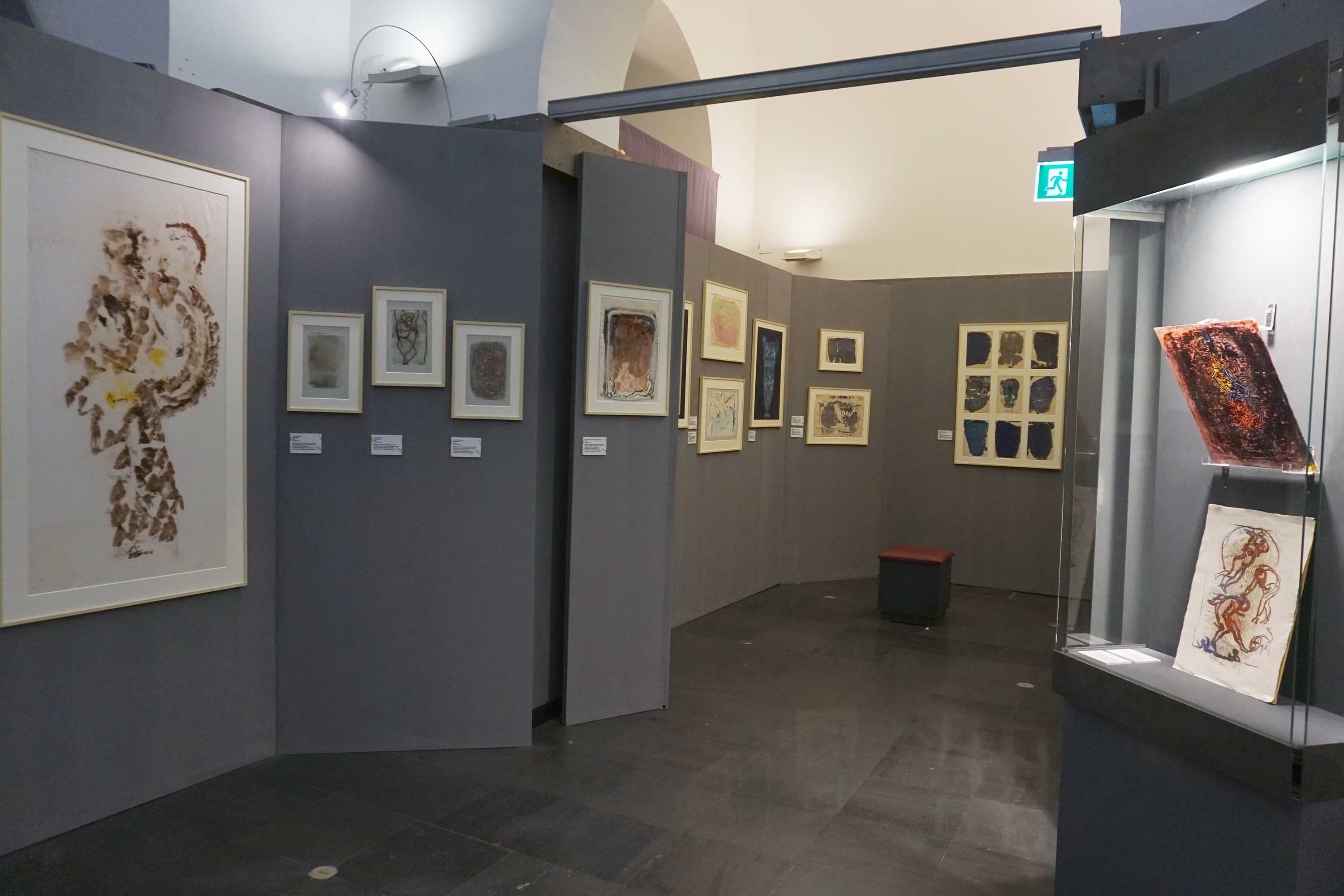Alcune opere in esposizione