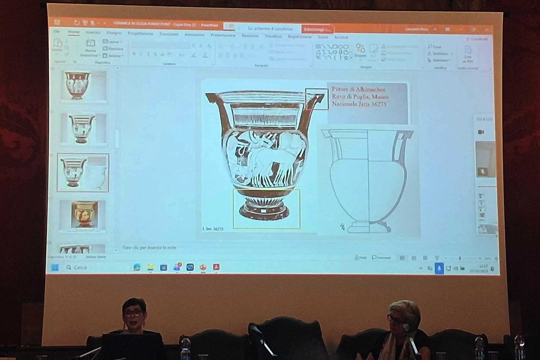 Un momento dell'intervento prof.ssa Giada Giudice