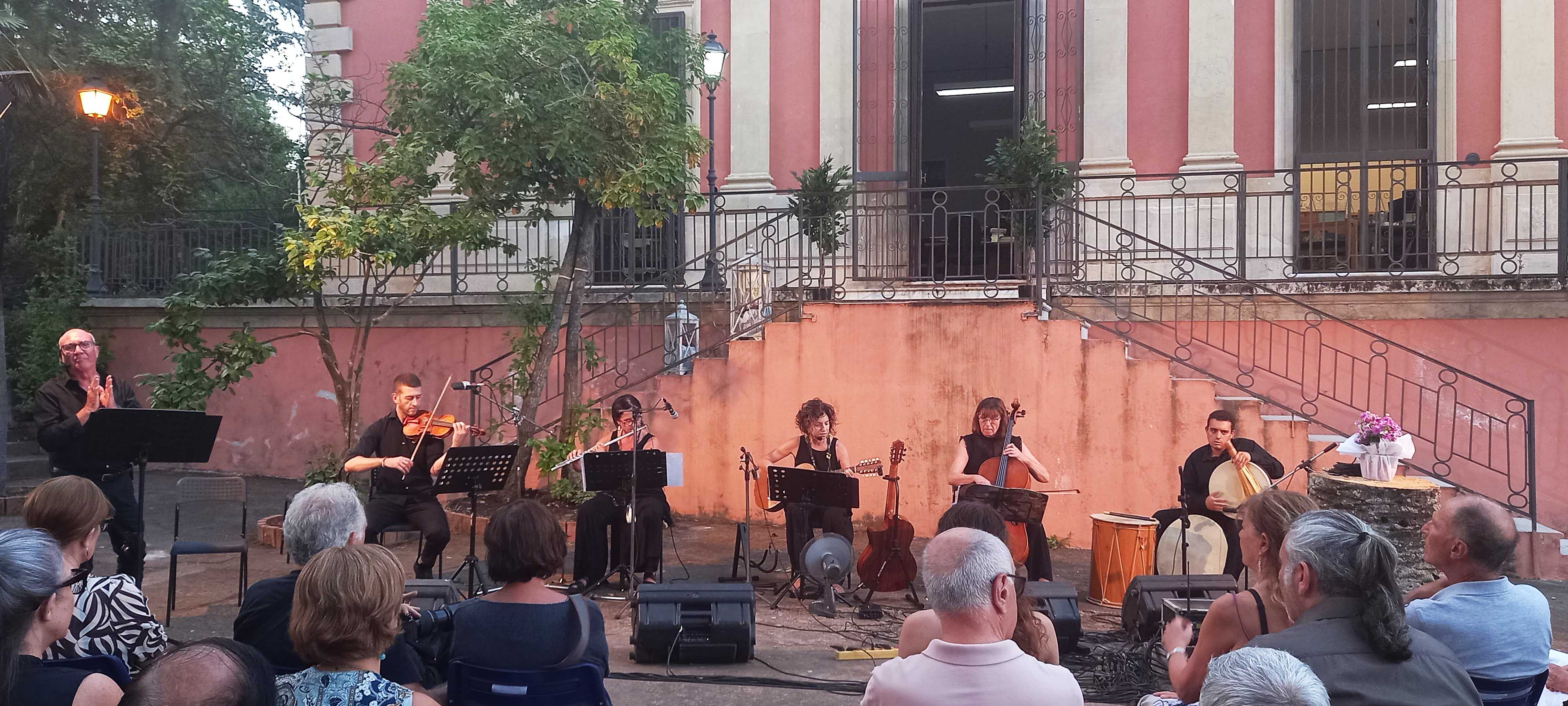 Un momento del concerto Echi del Mediterraneo