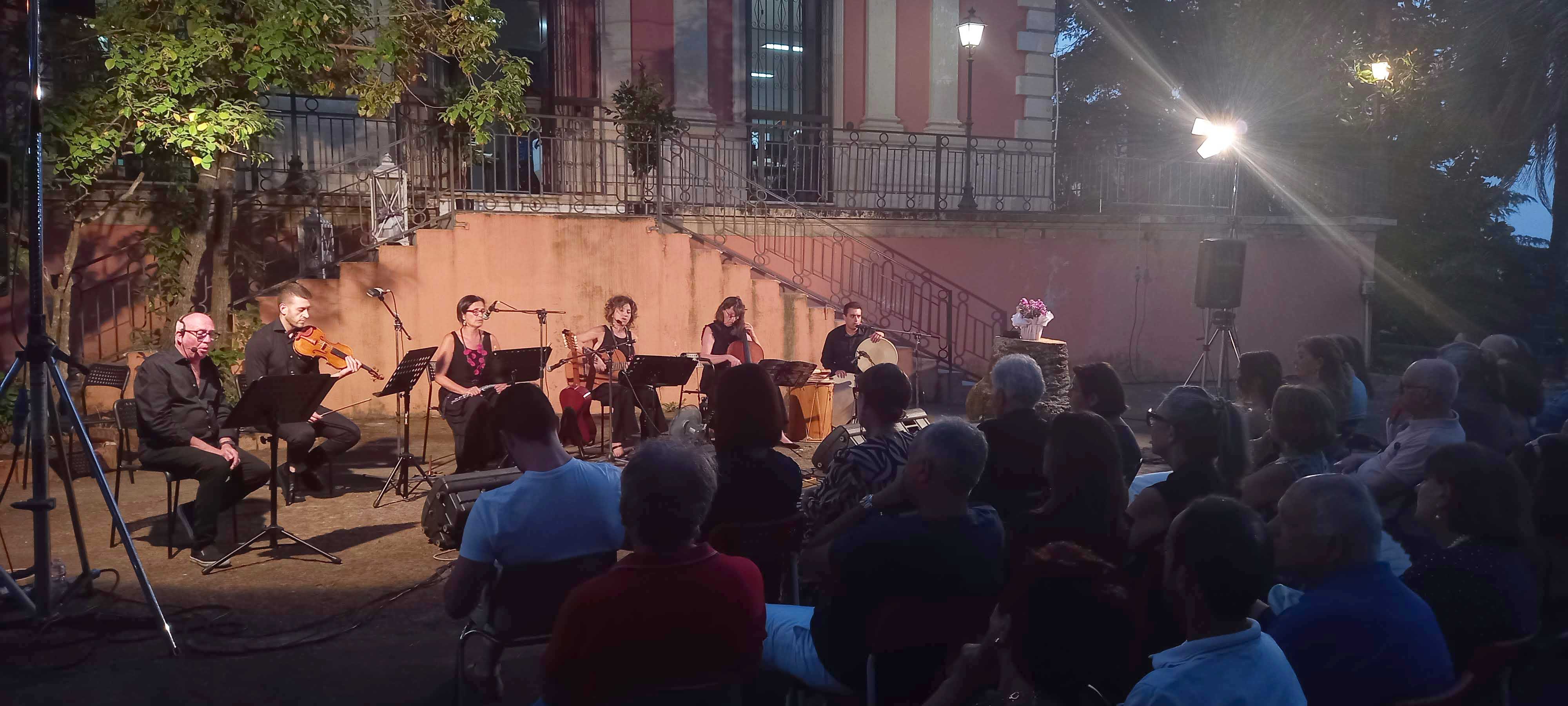 Un momento del concerto Echi del Mediterraneo