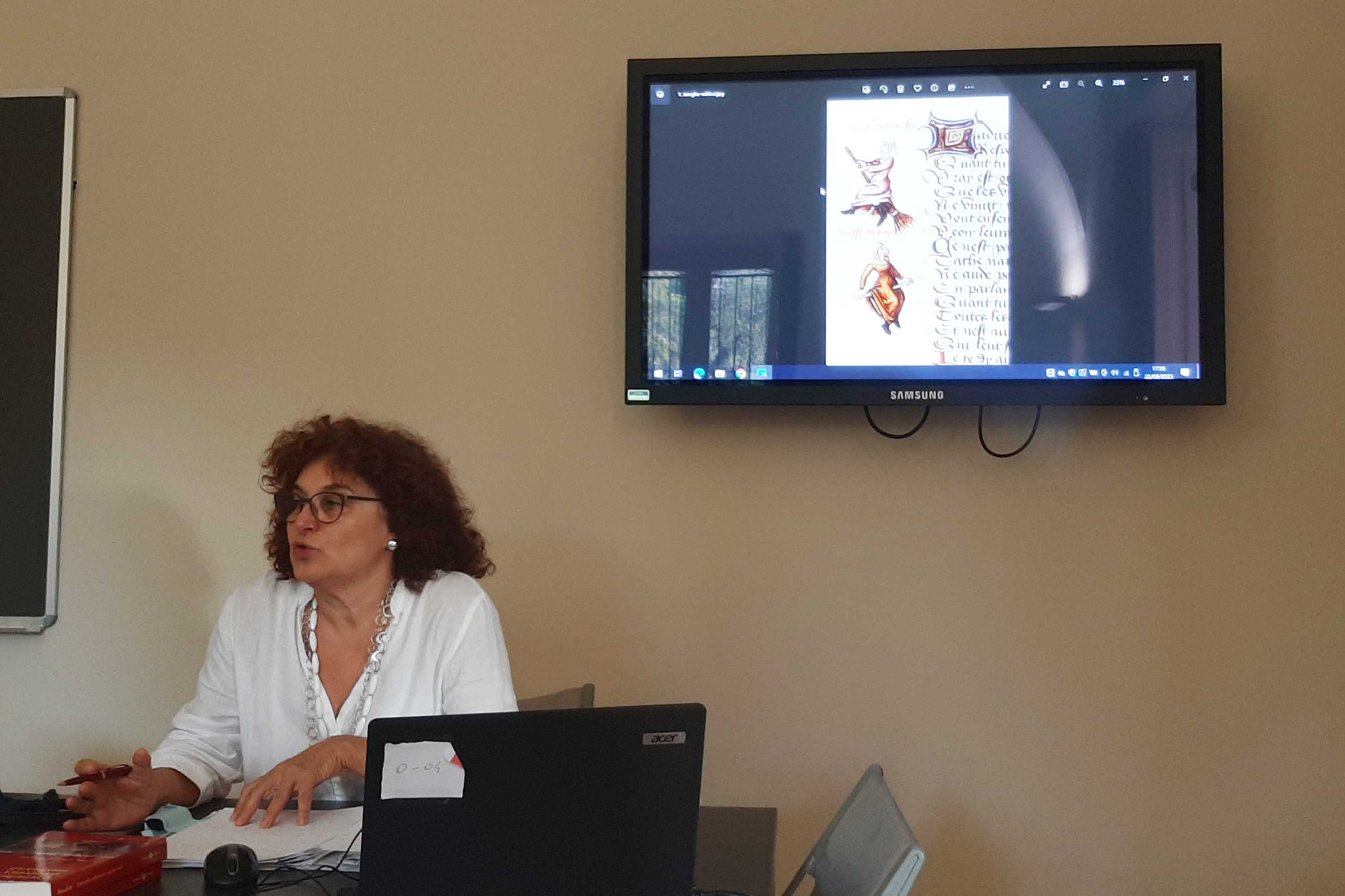 La prof.ssa Marina Benedetti