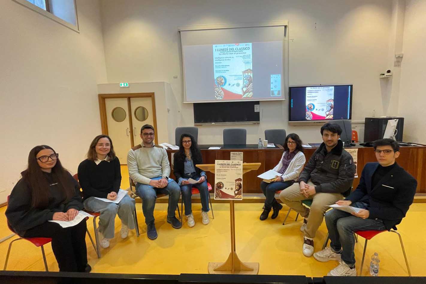 Alcuni studenti che hanno partecipato all'incontro
