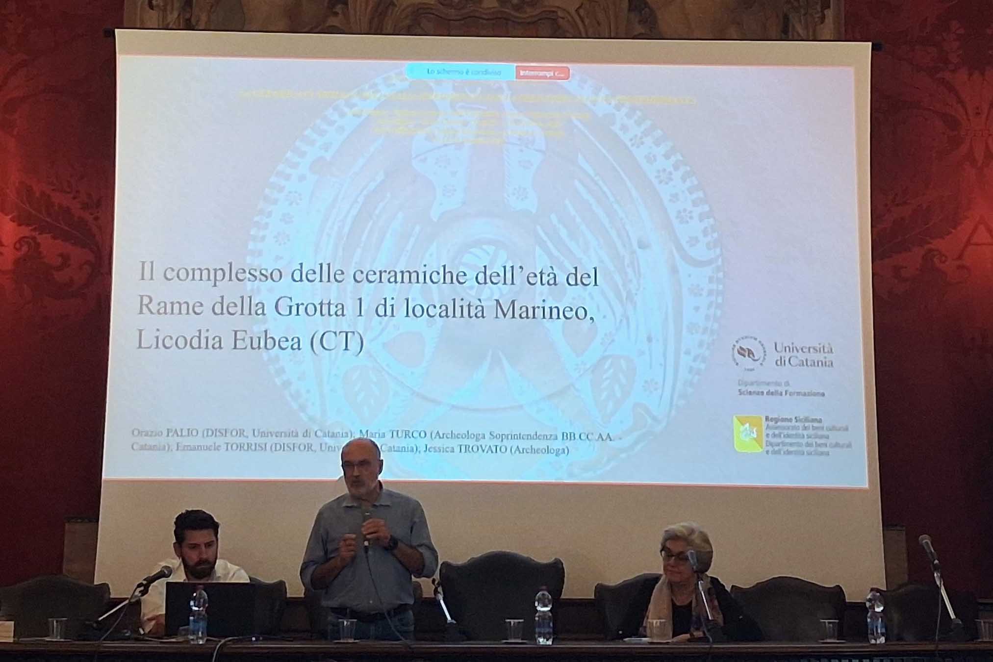 Un momento degli interventi di Orazio Palio e Emanuele Torrisi