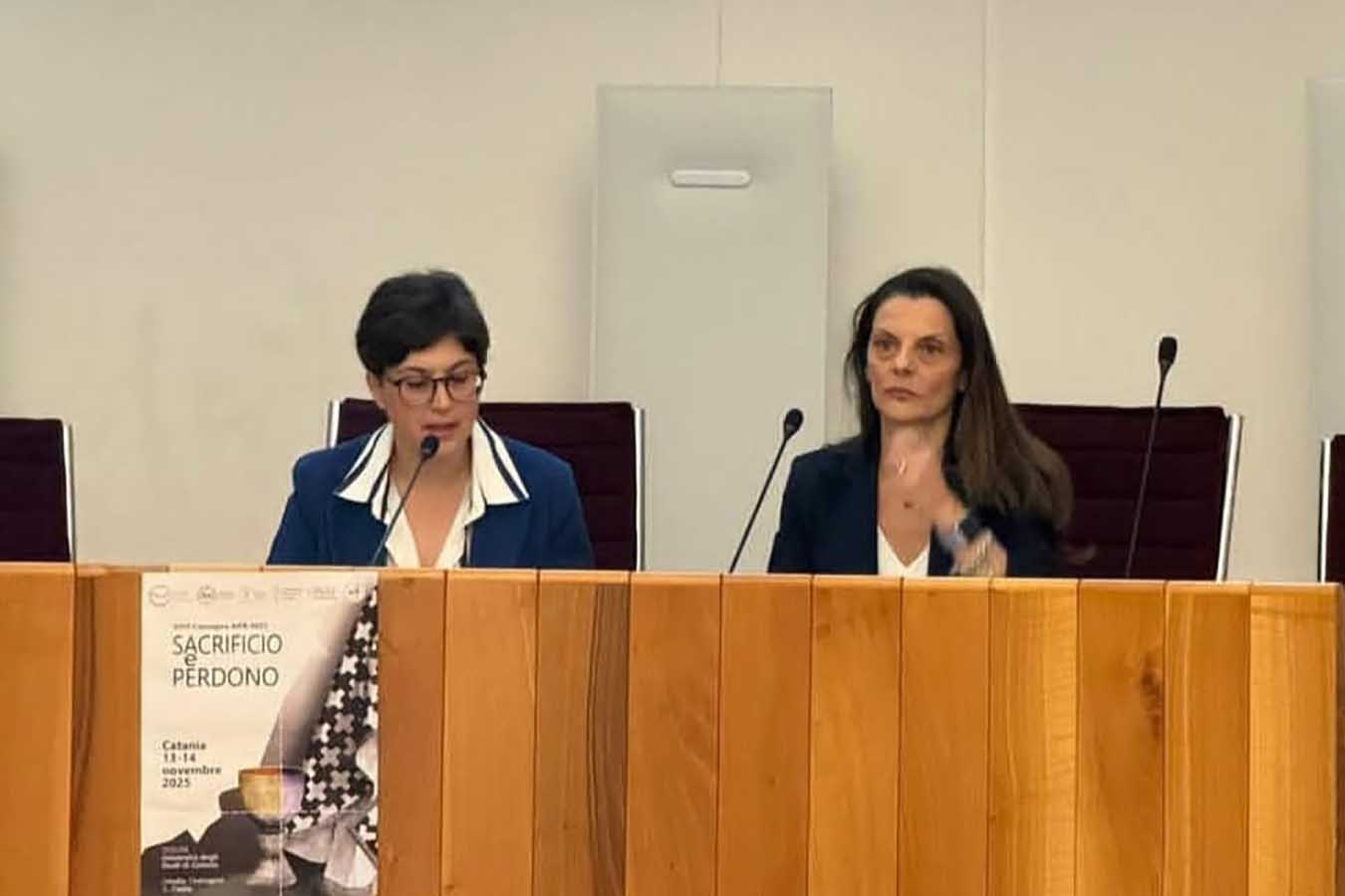 Un momento dell’intervento di Arianna Rotondo, docente di Storia del cristianesimo