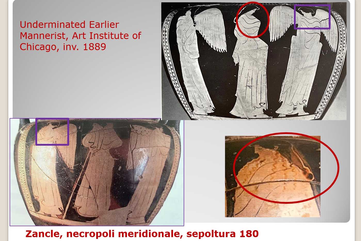 Il paragone tra i due crateri