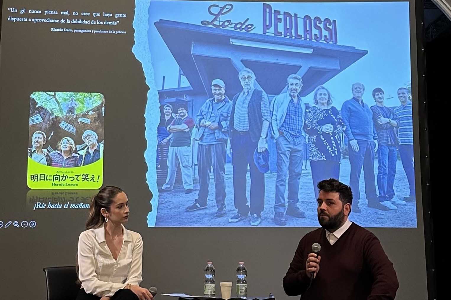 Un momento dell'intervento di Roberto Indovina con moderatrice Marina Intelisano (foto di Isabella Zanni)