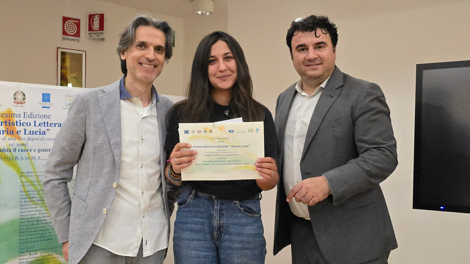 Alessandra Nicosia, premiata per la sezione Racconto