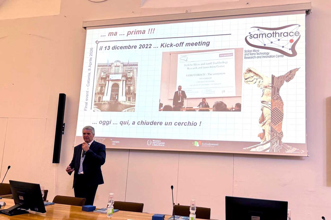 Il prof. Salvo Baglio, presidente della Fondazione Samothrace