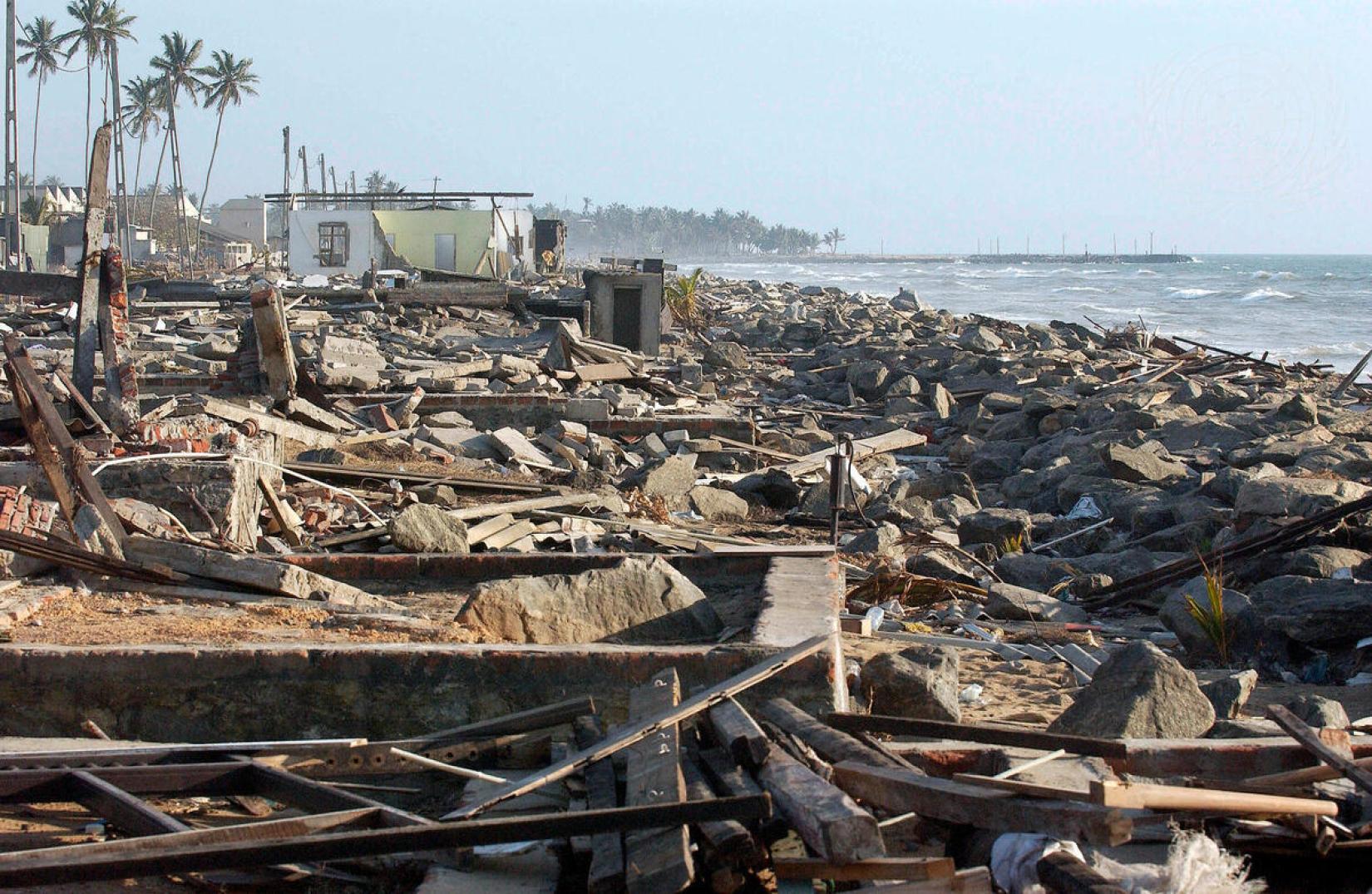 Sri Lanka, tsunami del 2004 (foto: Evan Schneider)