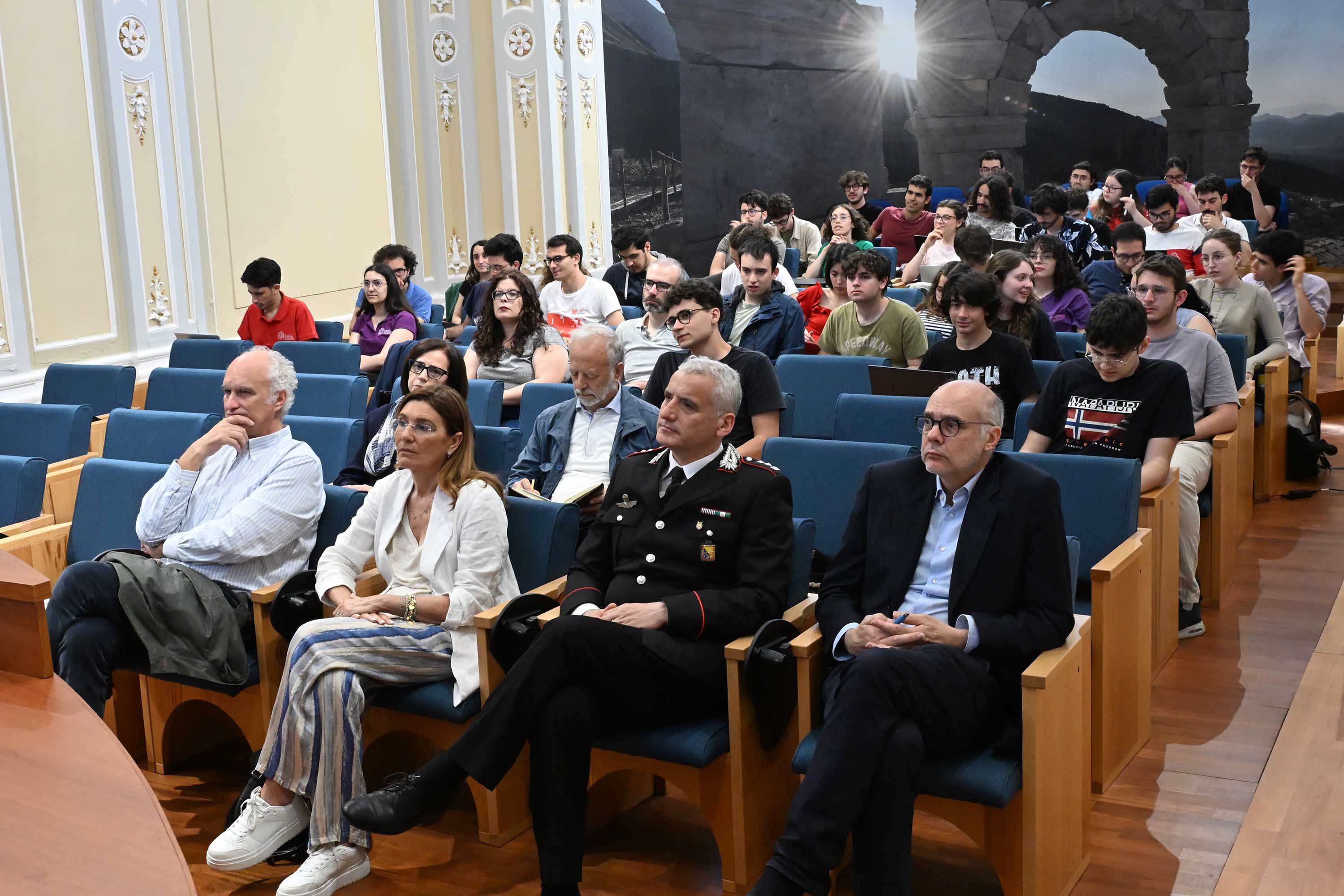 Il pubblico presente il sala