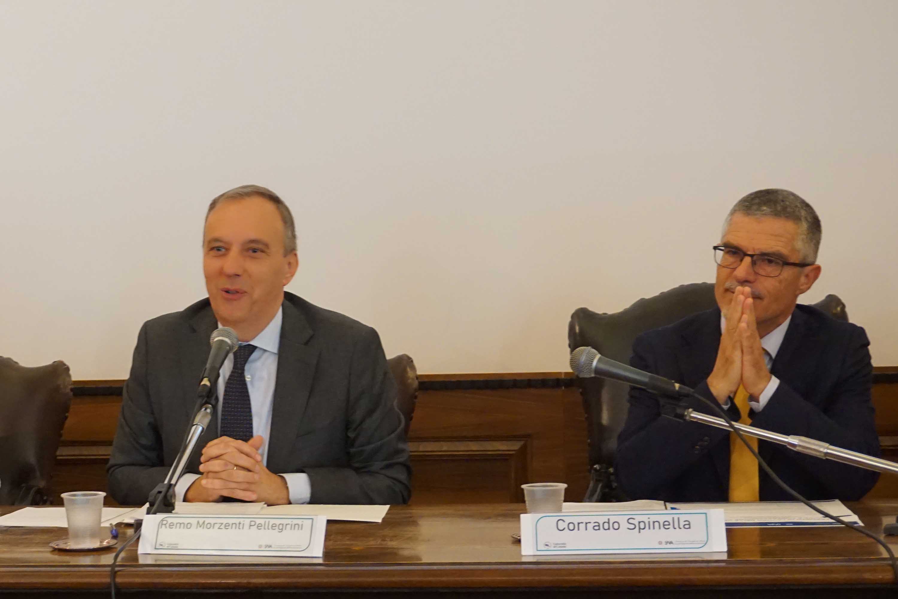 Remo Morzenti Pellegrini e Corrado Spinella