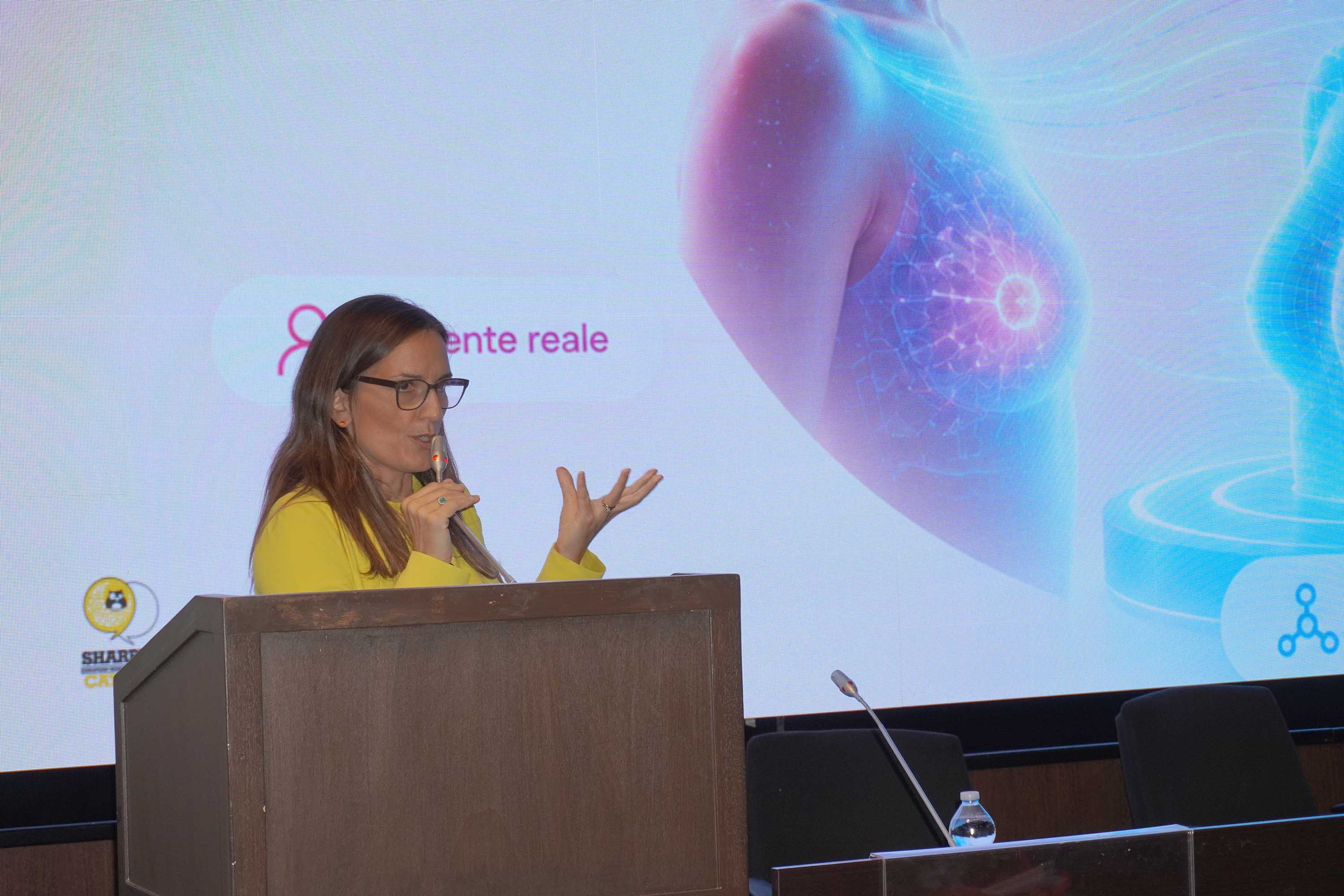 Un momento della presentazione di Giulia Russo