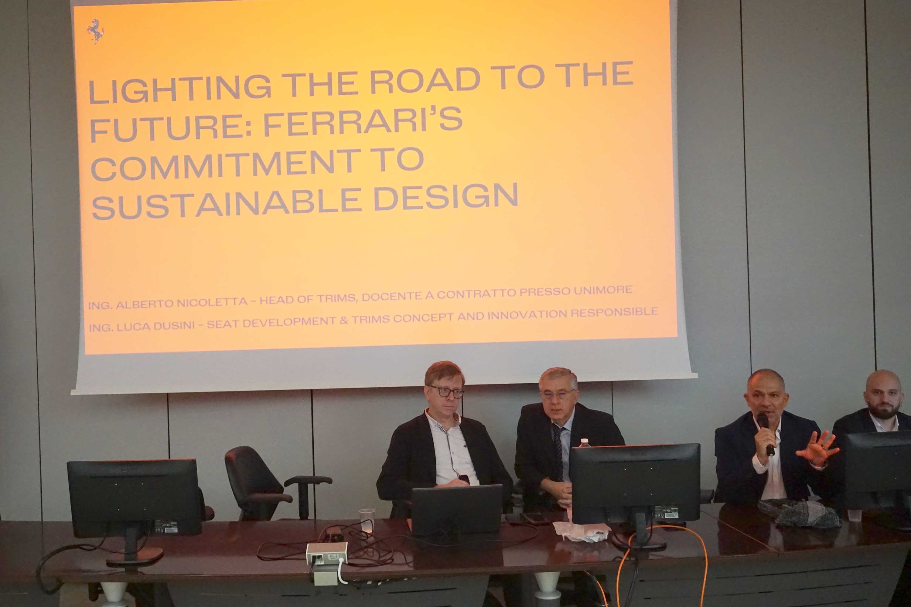 Un momento dell'intervento dell'ingegnere Alberto Nicoletta