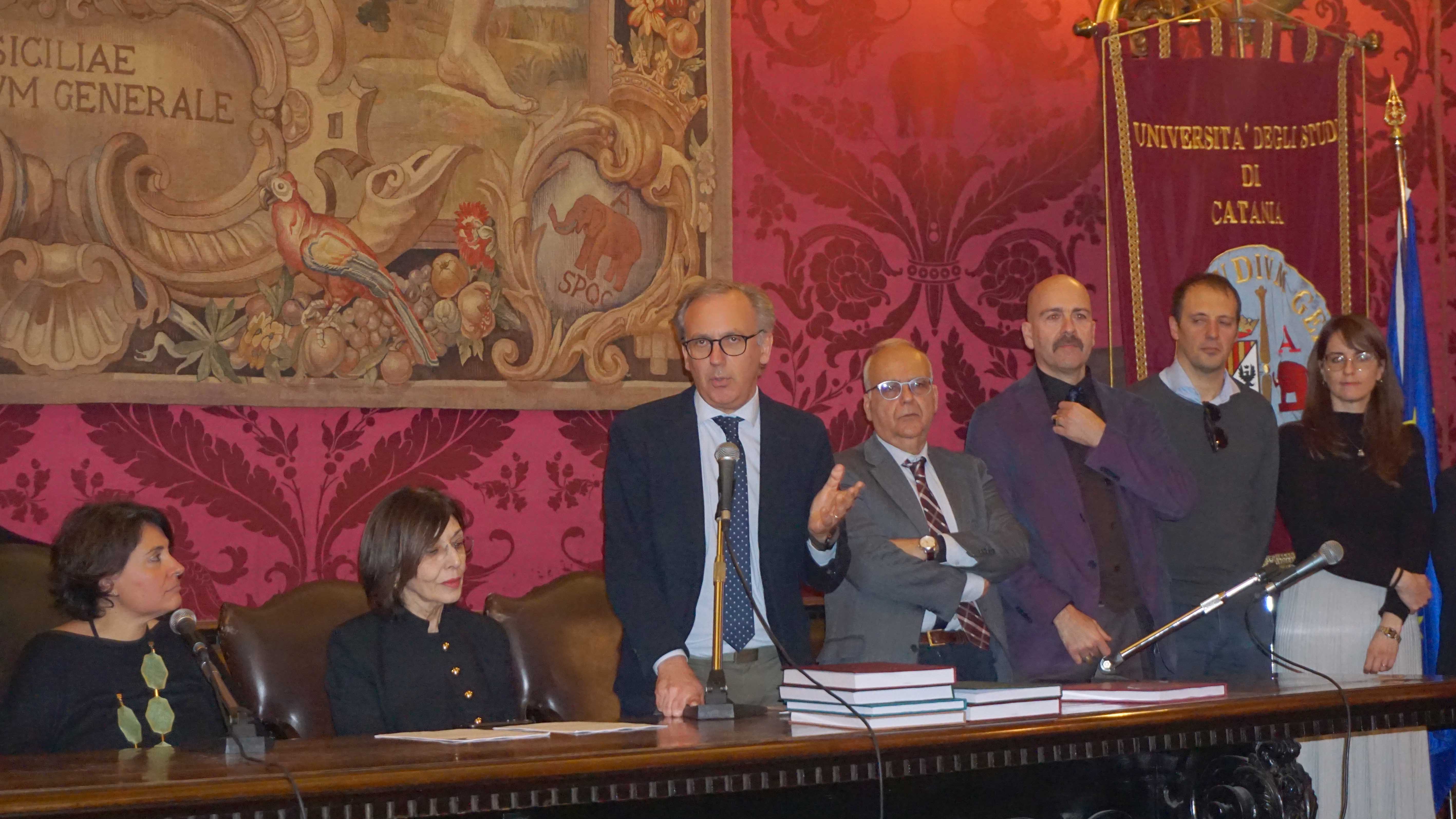 Un momento dell'intervento del prof. Daniele Malfitana