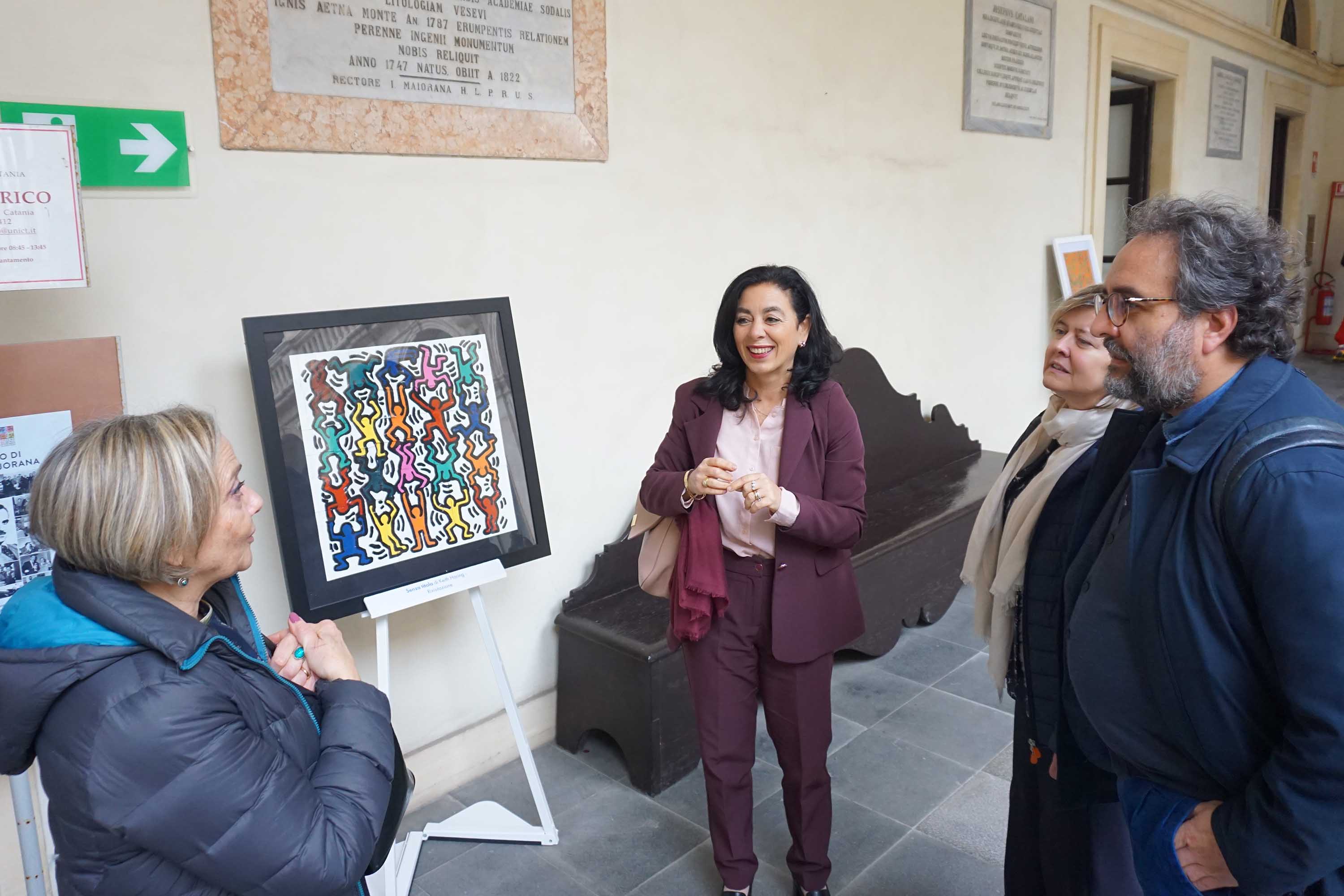 Una delle opere in mostra