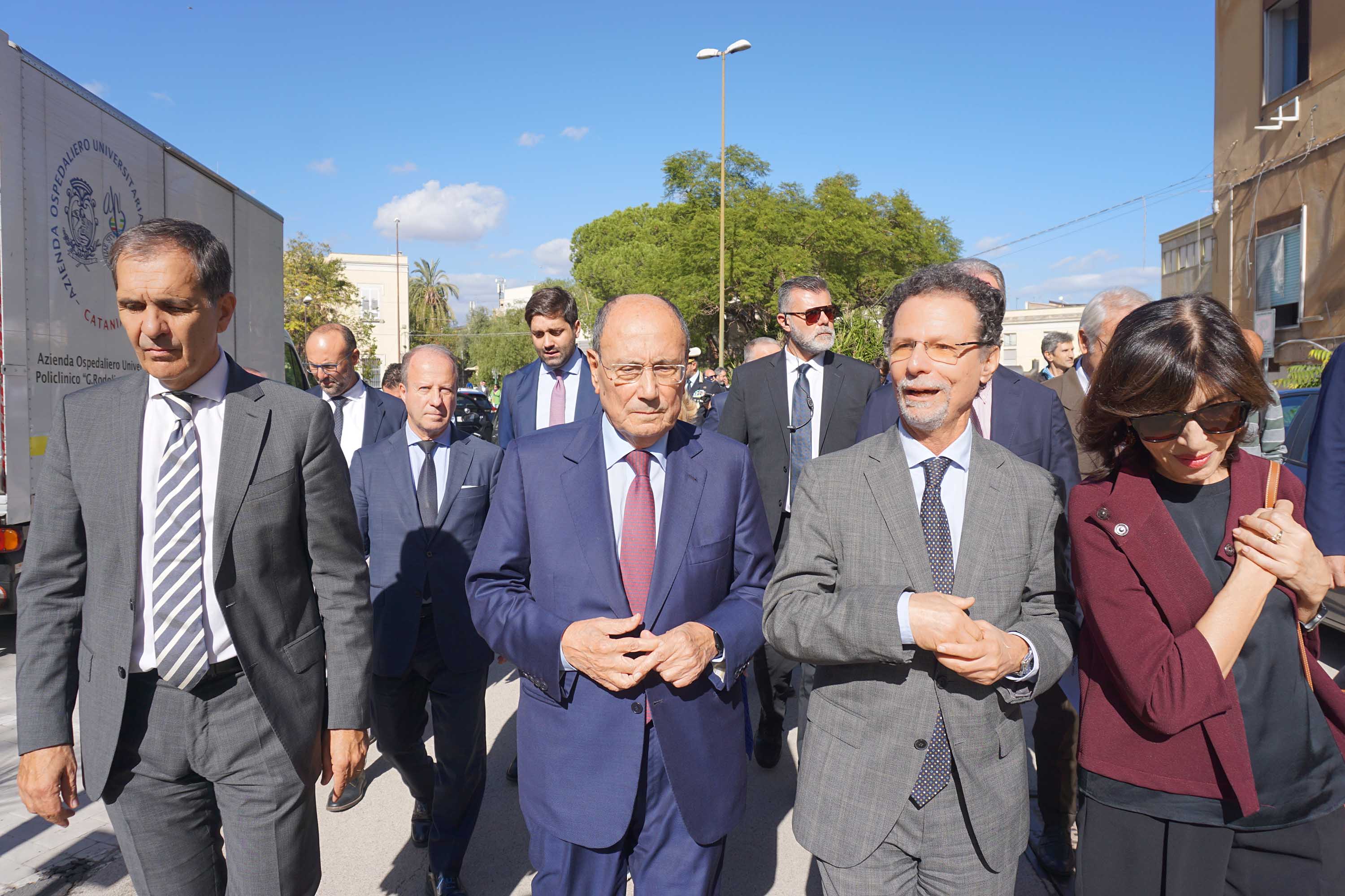 Il rettore Francesco Priolo con il presidente della Regione Siciliana, Renato Schifani