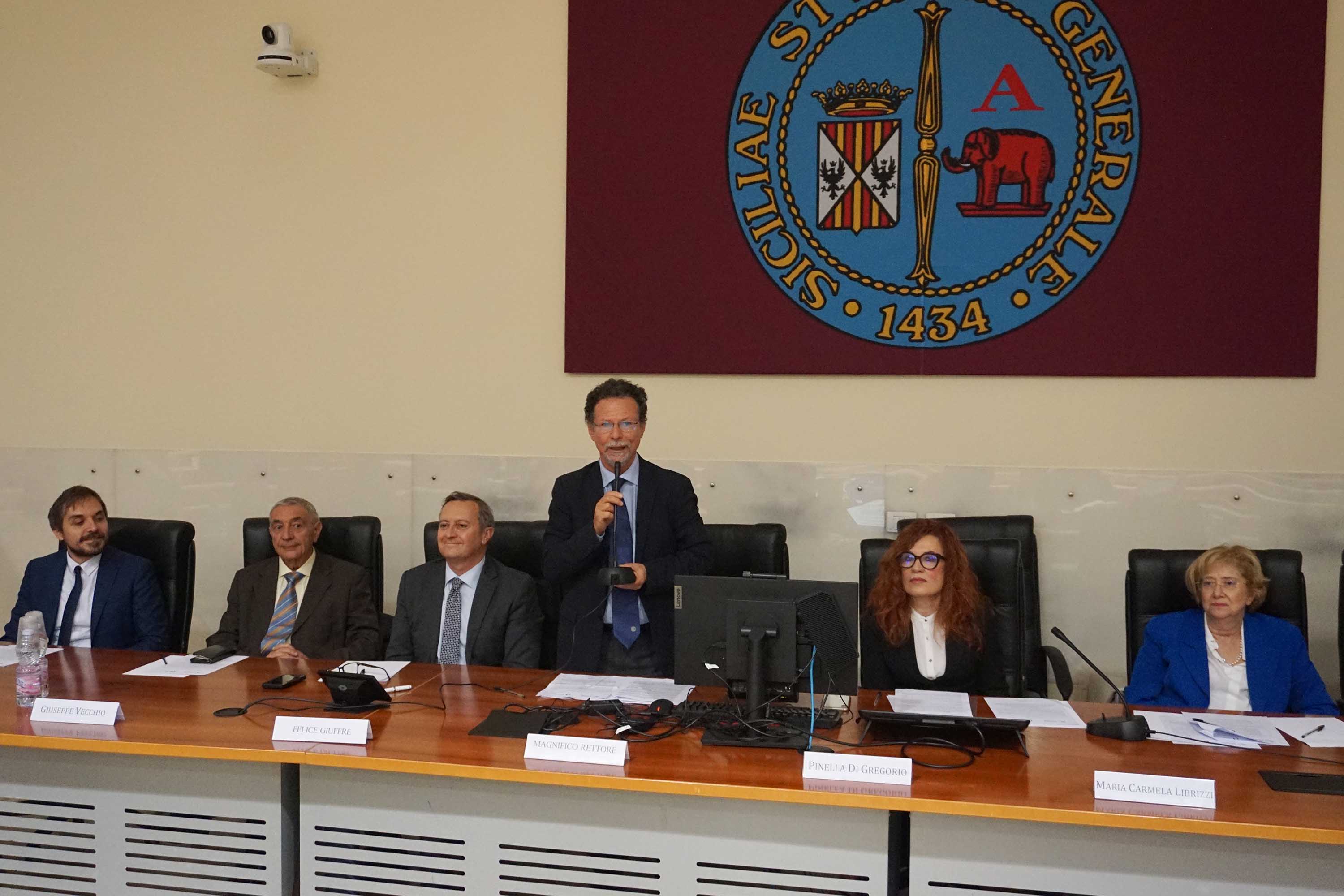 intervento del rettore Francesco Priolo