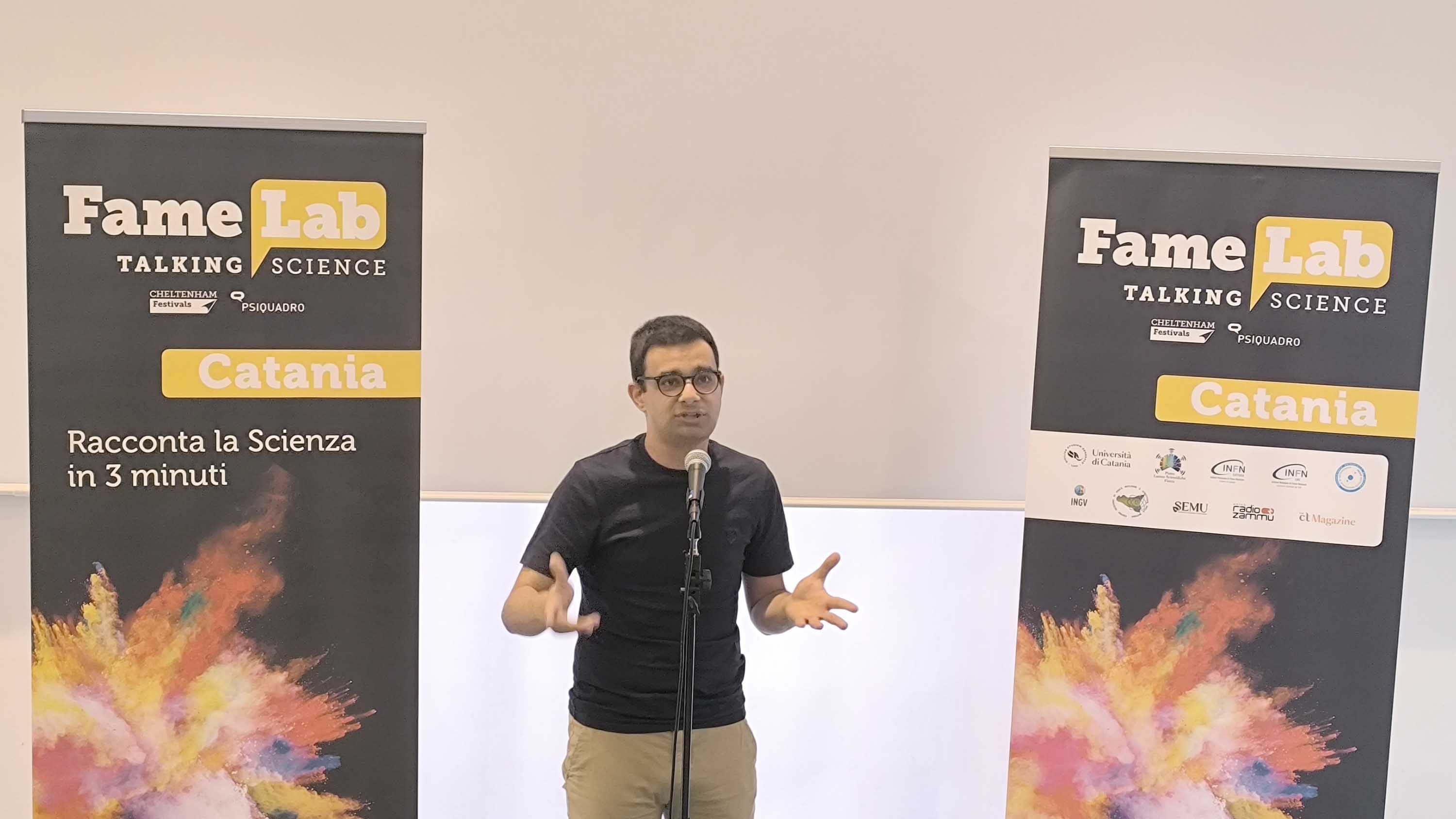 Un momento del talk di Filippo Fazzino