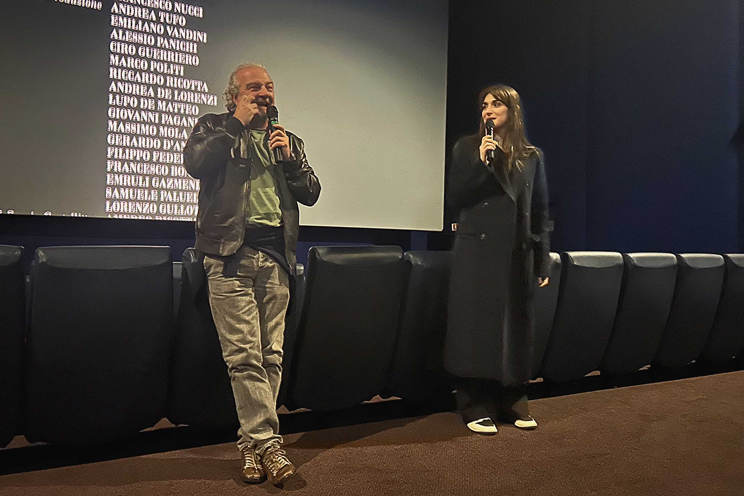 Il regista Giovanni Veronesi e l'attrice Pilar Fogliati