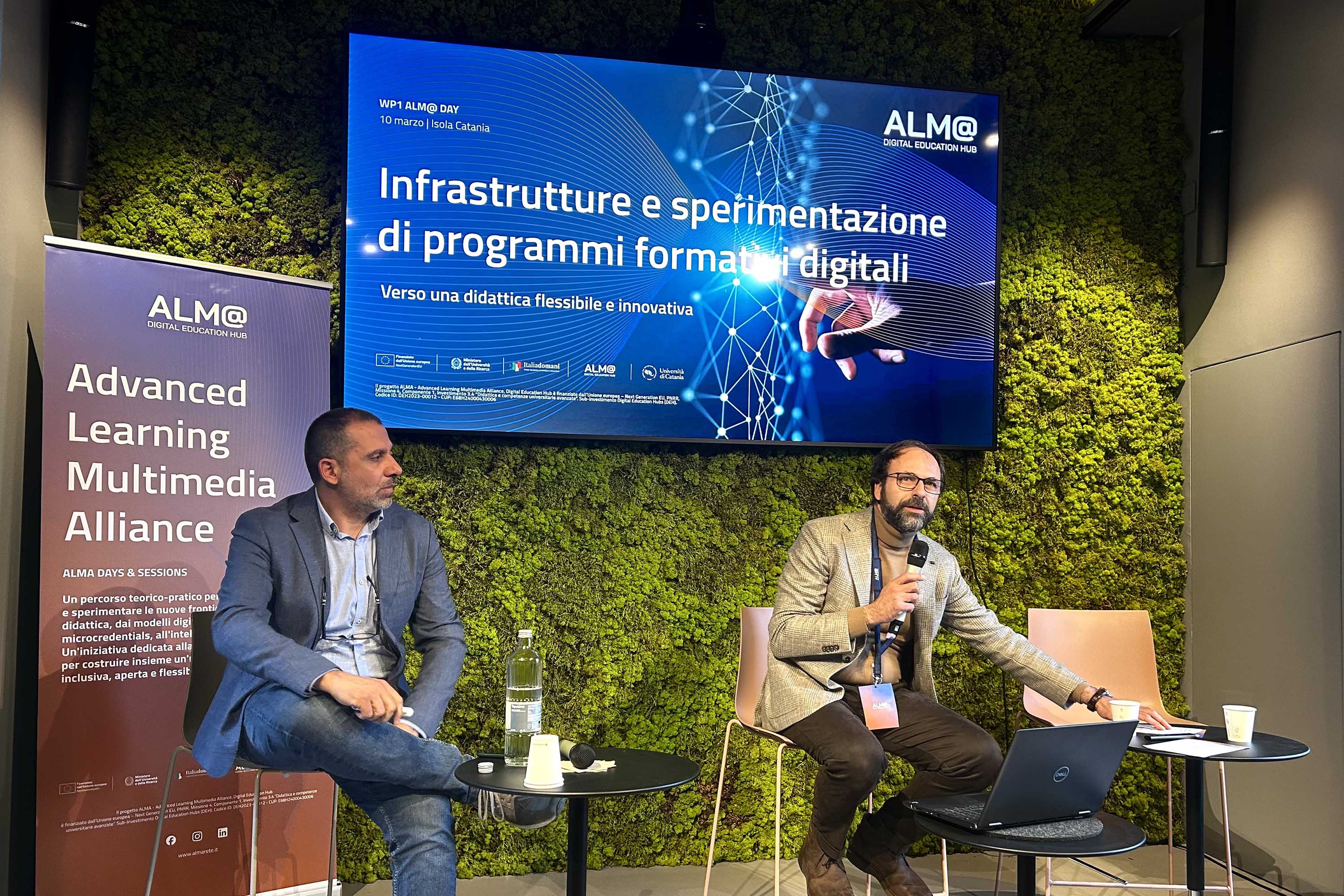 In foto da sinistra il dott. Giuseppe Naselli e il moderatore dell’incontro Giuseppe Pillera