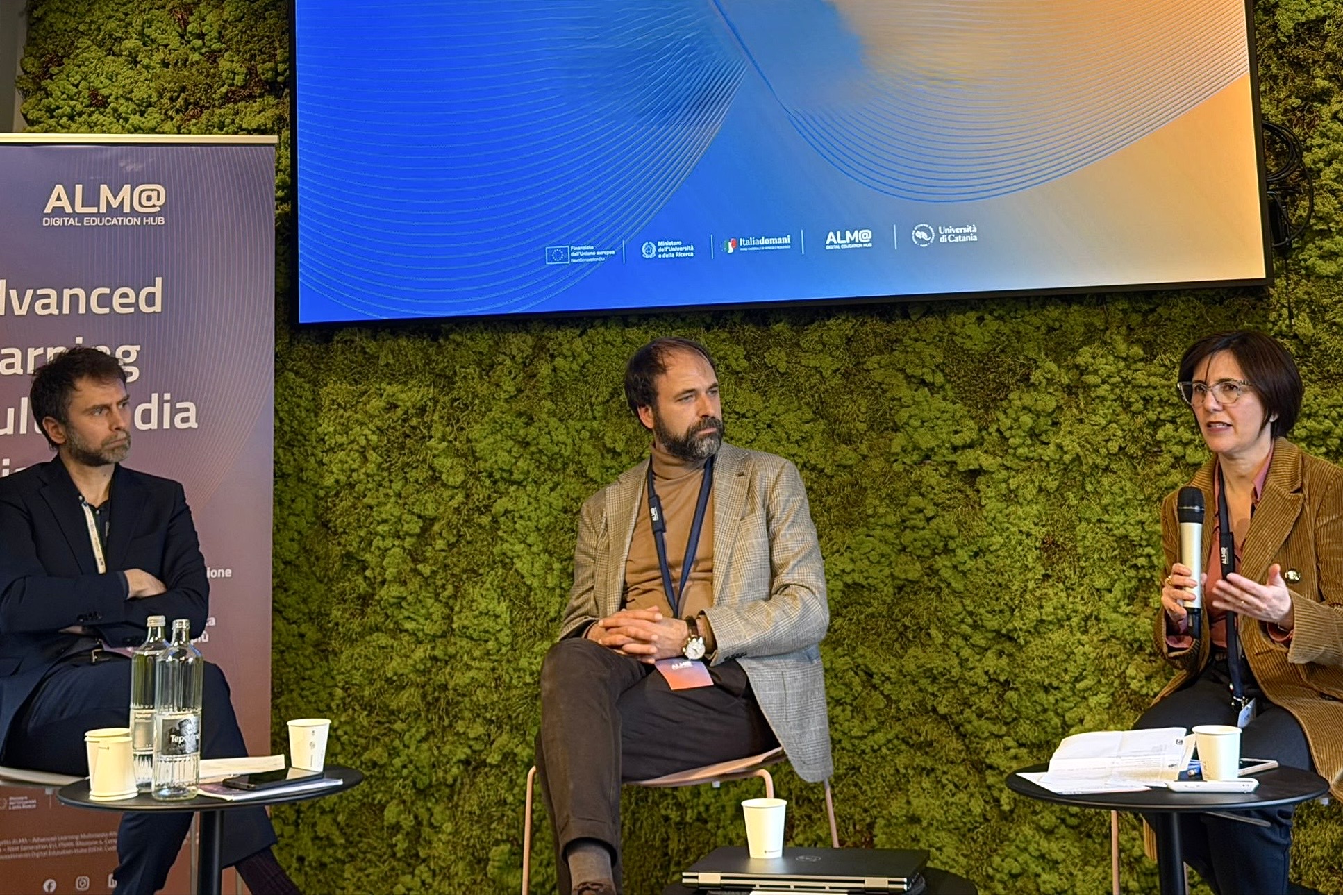 In foto da sinistra Francesco Fabbro, Giuseppe Pillera e Sara Romiti