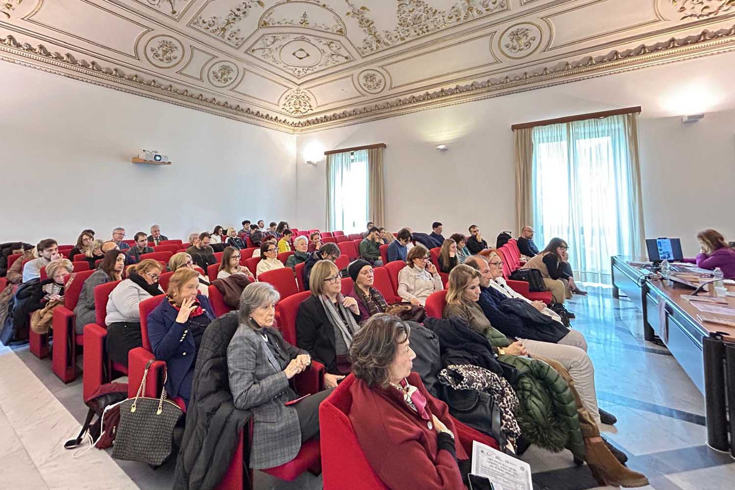 Il pubblico presente nell’Aula XXI Marzo del Dsps