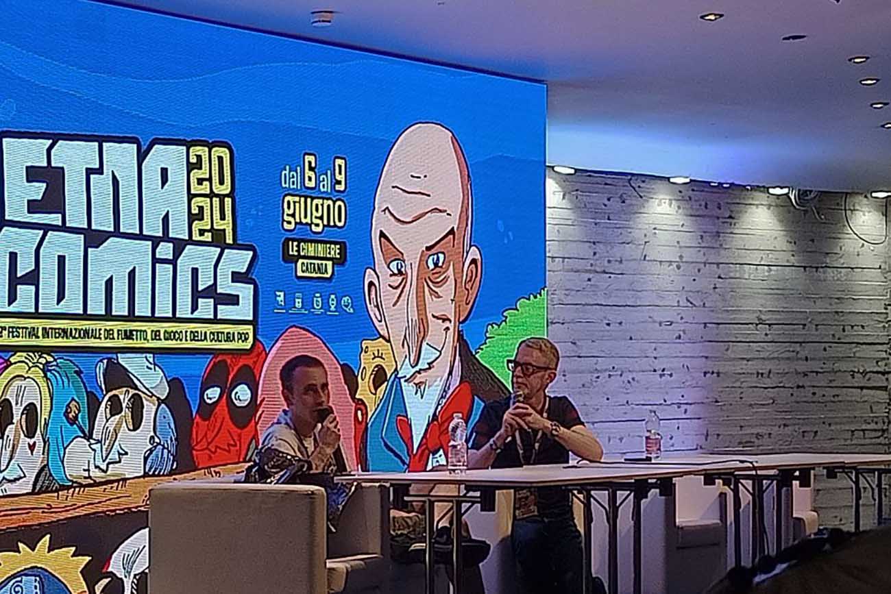In foto da sinistra Zerocalcare e Michele Foschini