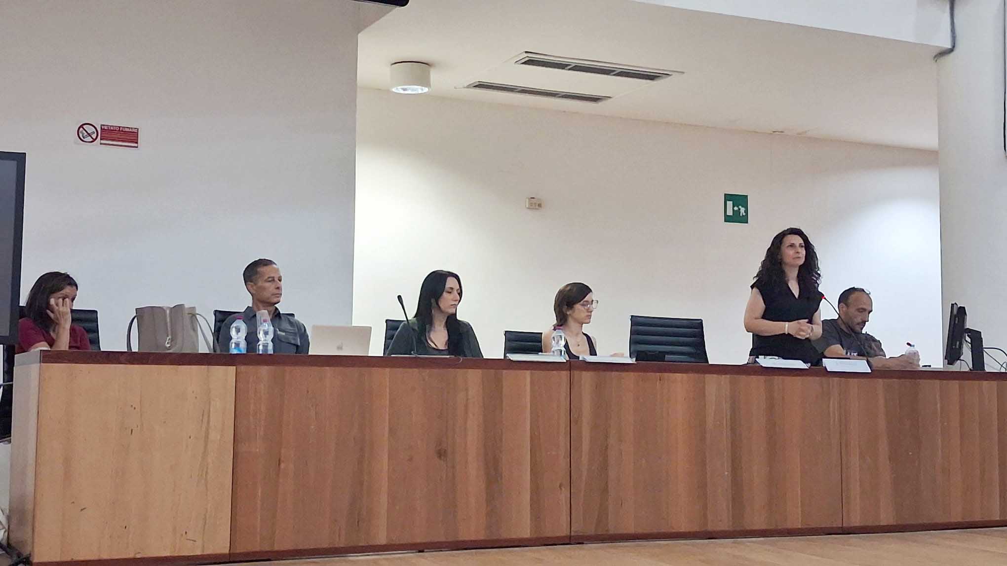 Un momento dell'intervento della prof.ssa Emanuela Campisi