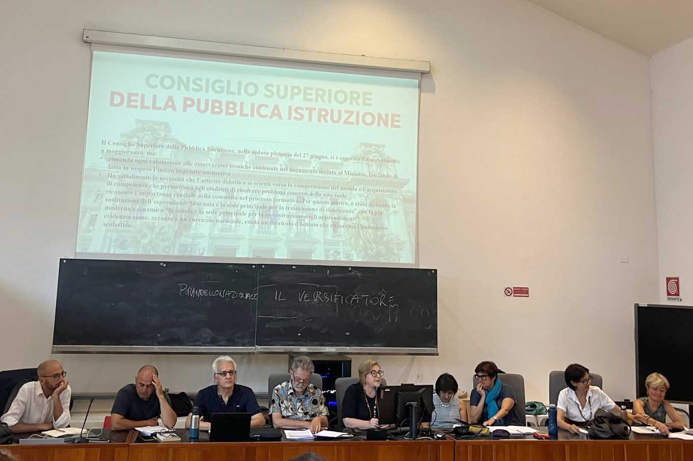 Il tavolo dei relatori