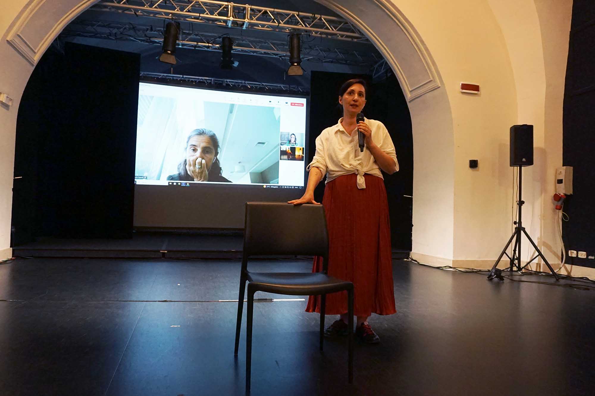 Un momento del ricordo di Valentina Barbagallo