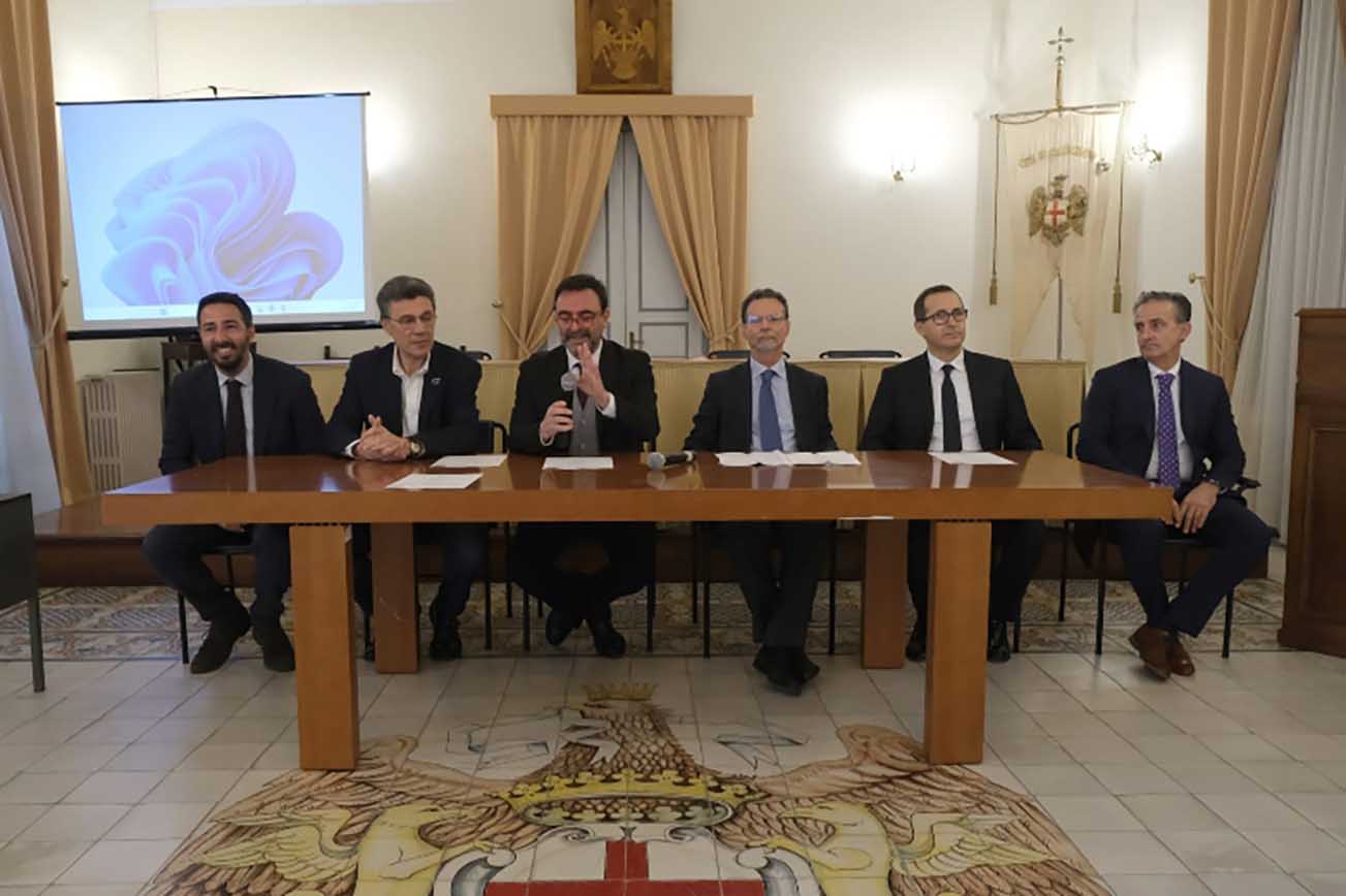 Un momento della conferenza stampa