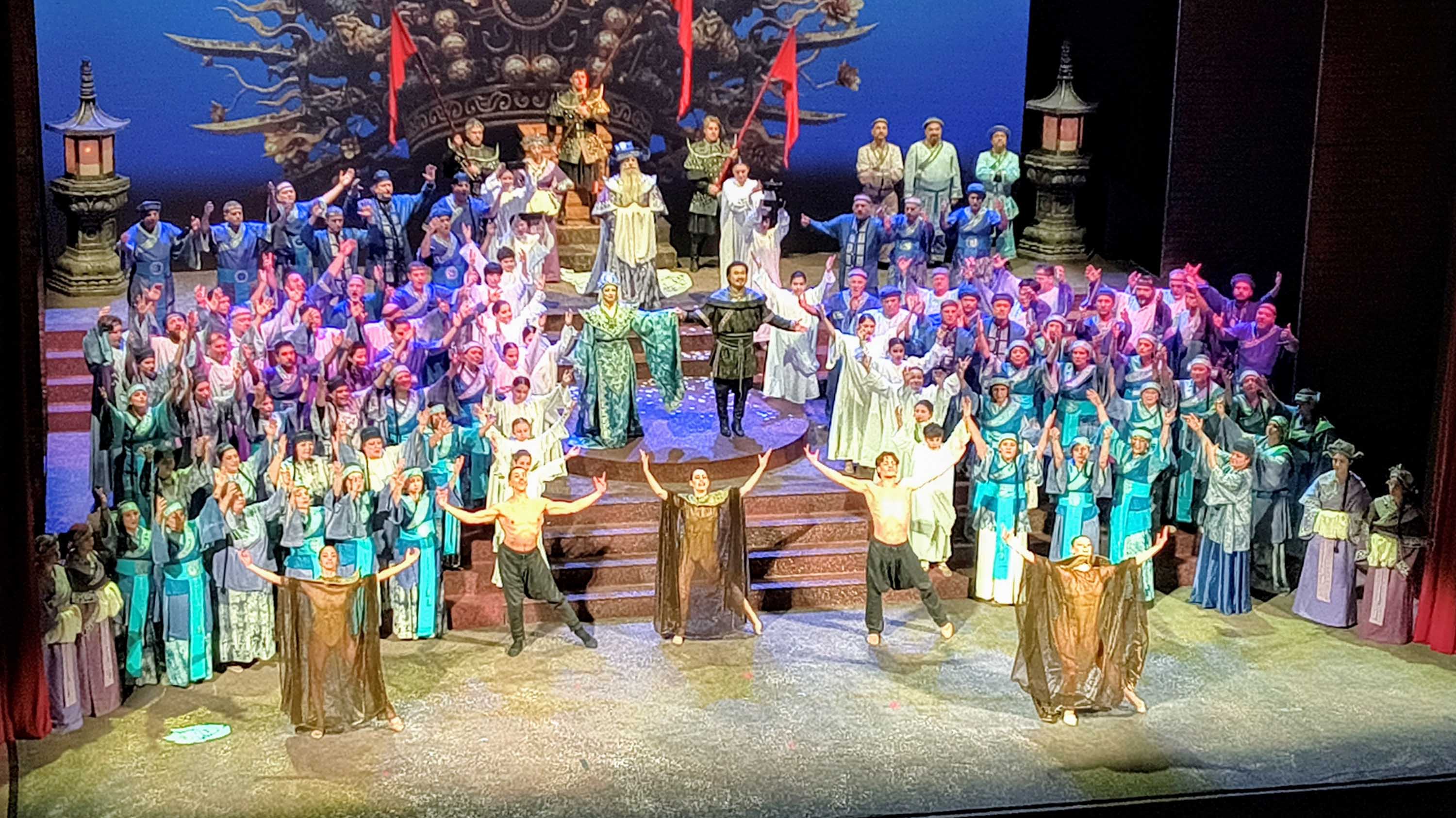 Un momento dello spettacolo