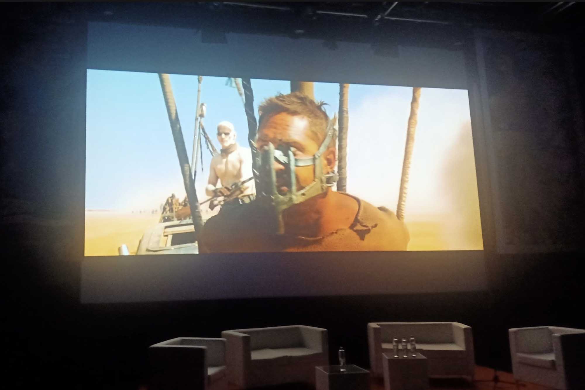 Un momento della proiezione