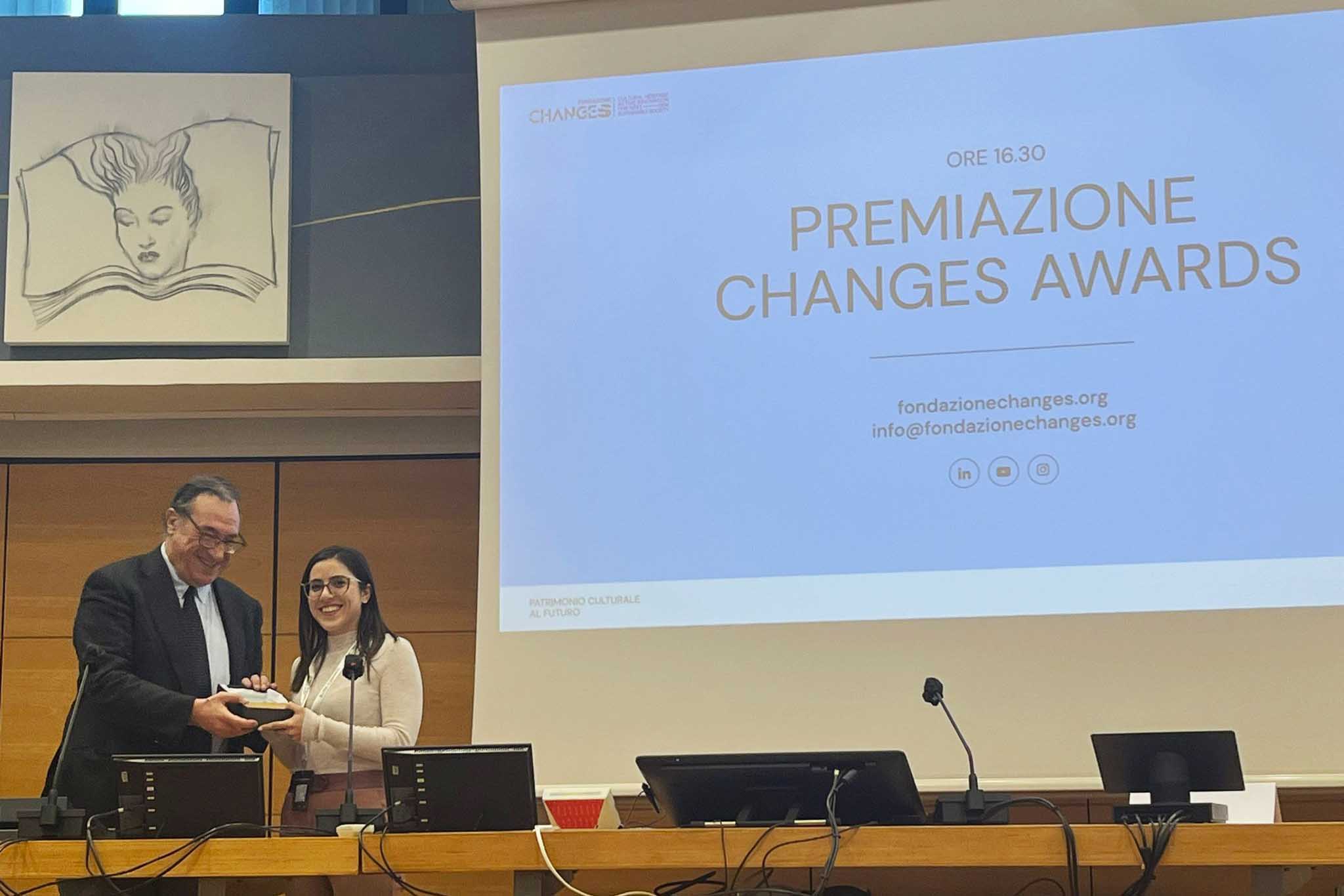 Un momento della premiazione