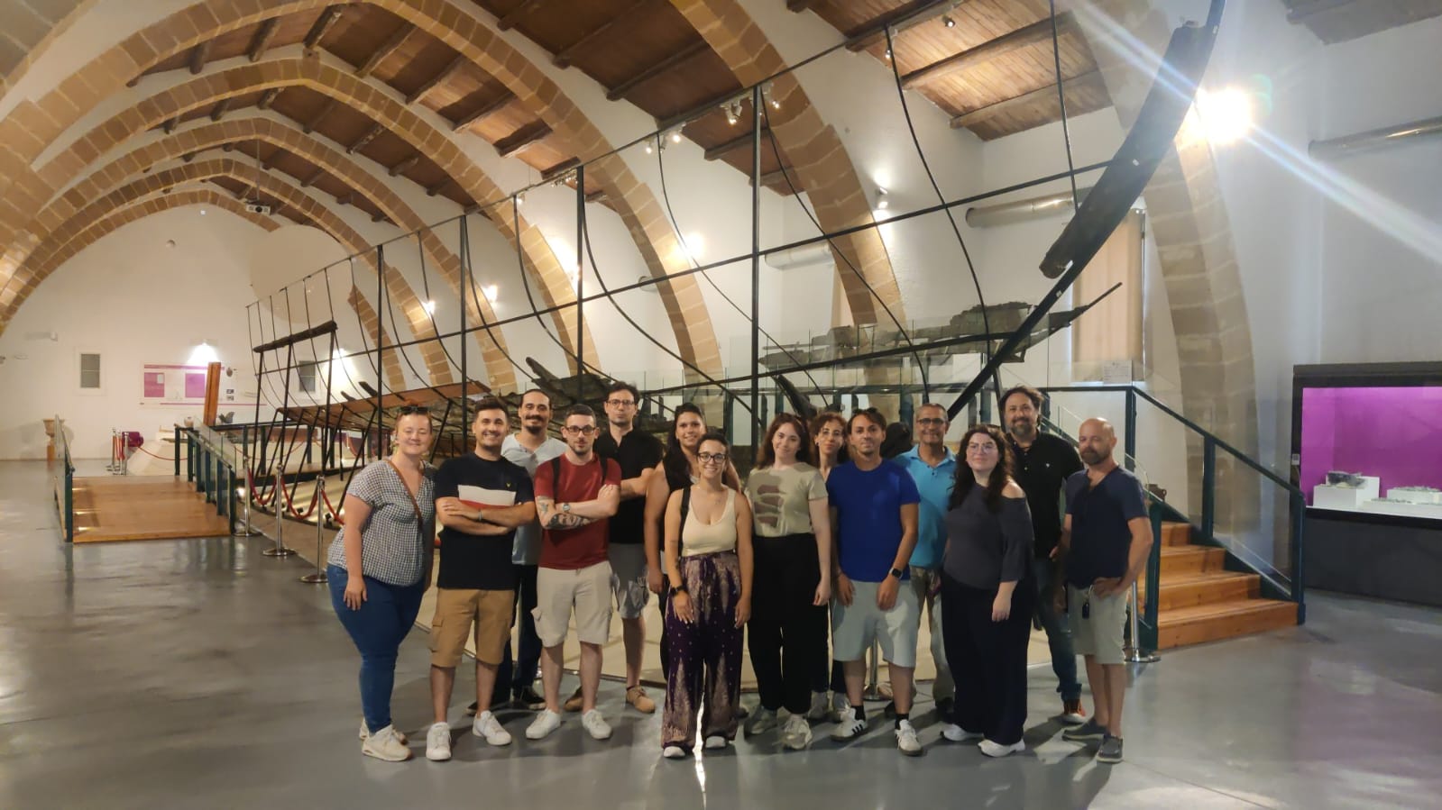 Marsala, Museo Museo Archeologico Regionale "Lilibeo" Baglio Anselmi: un gruppo degli allievi della Scuola di Specializzazione