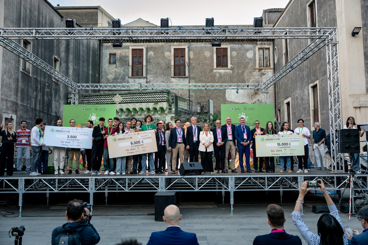 Un momento della premiazione