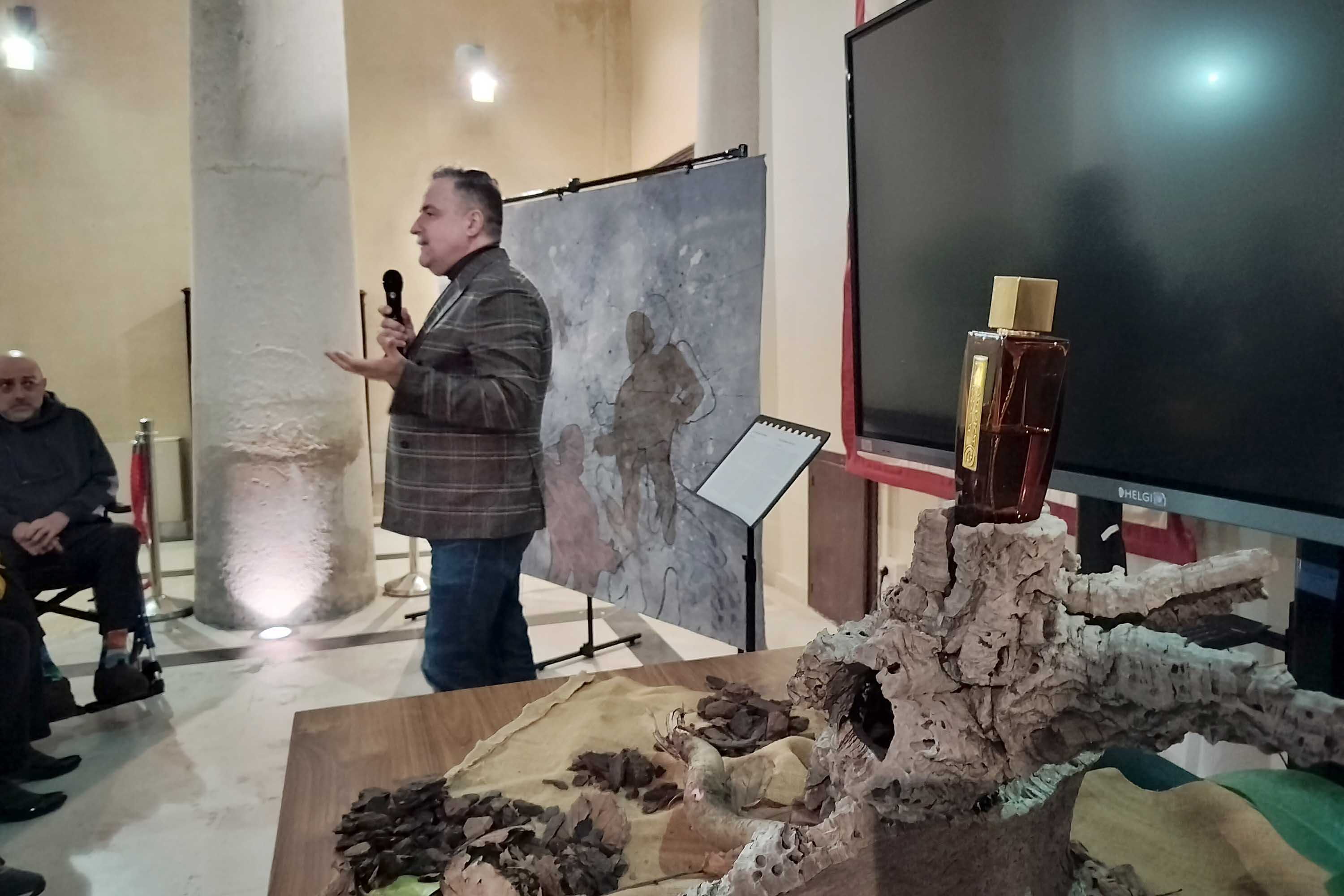 Un momento dell'intervento di Antonio Alessandria