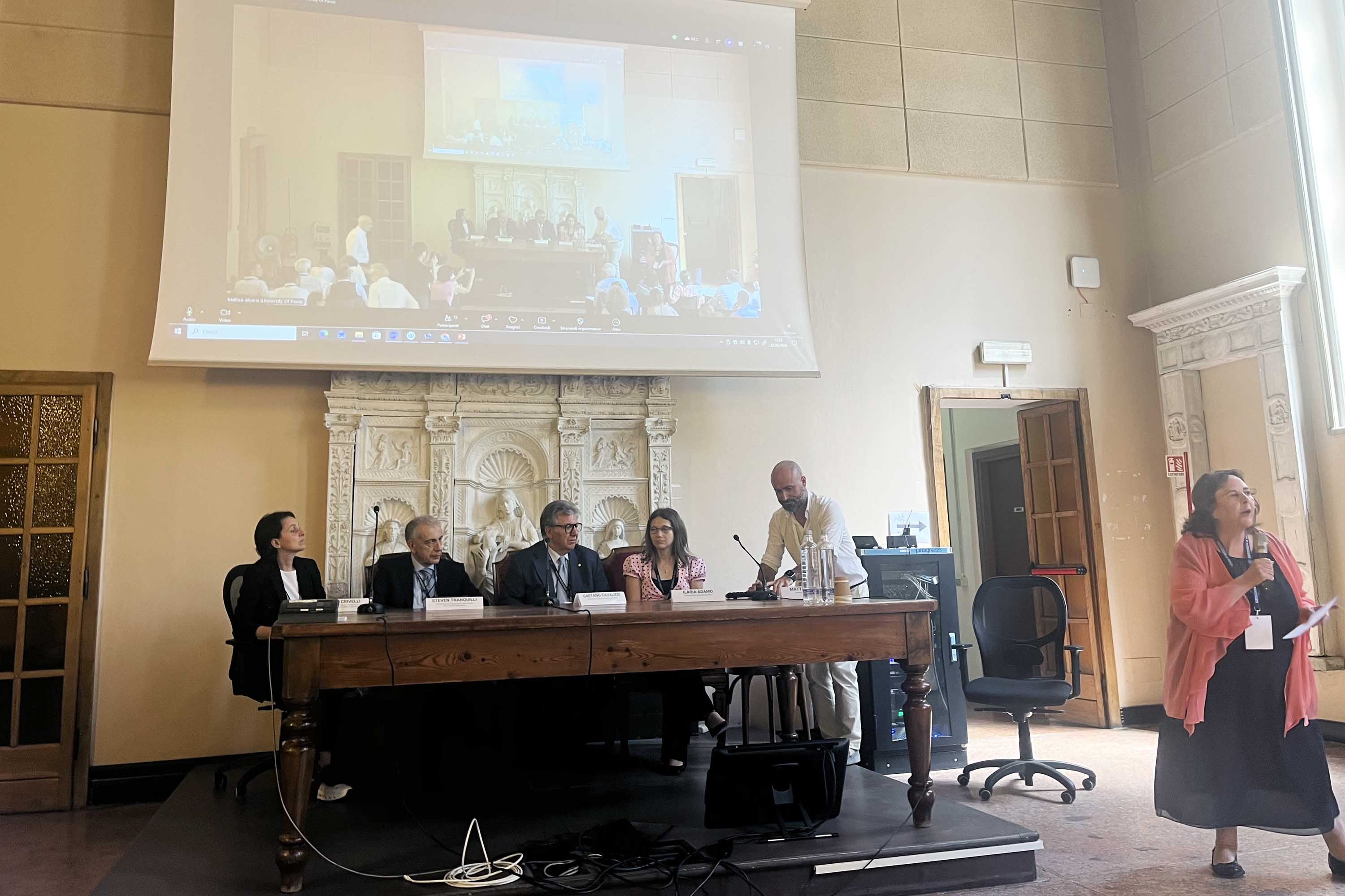 In foto da sinistra Ilaria Adamo, Gaetano Cavalieri, Steven Tranquilli e Alessia Crivelli