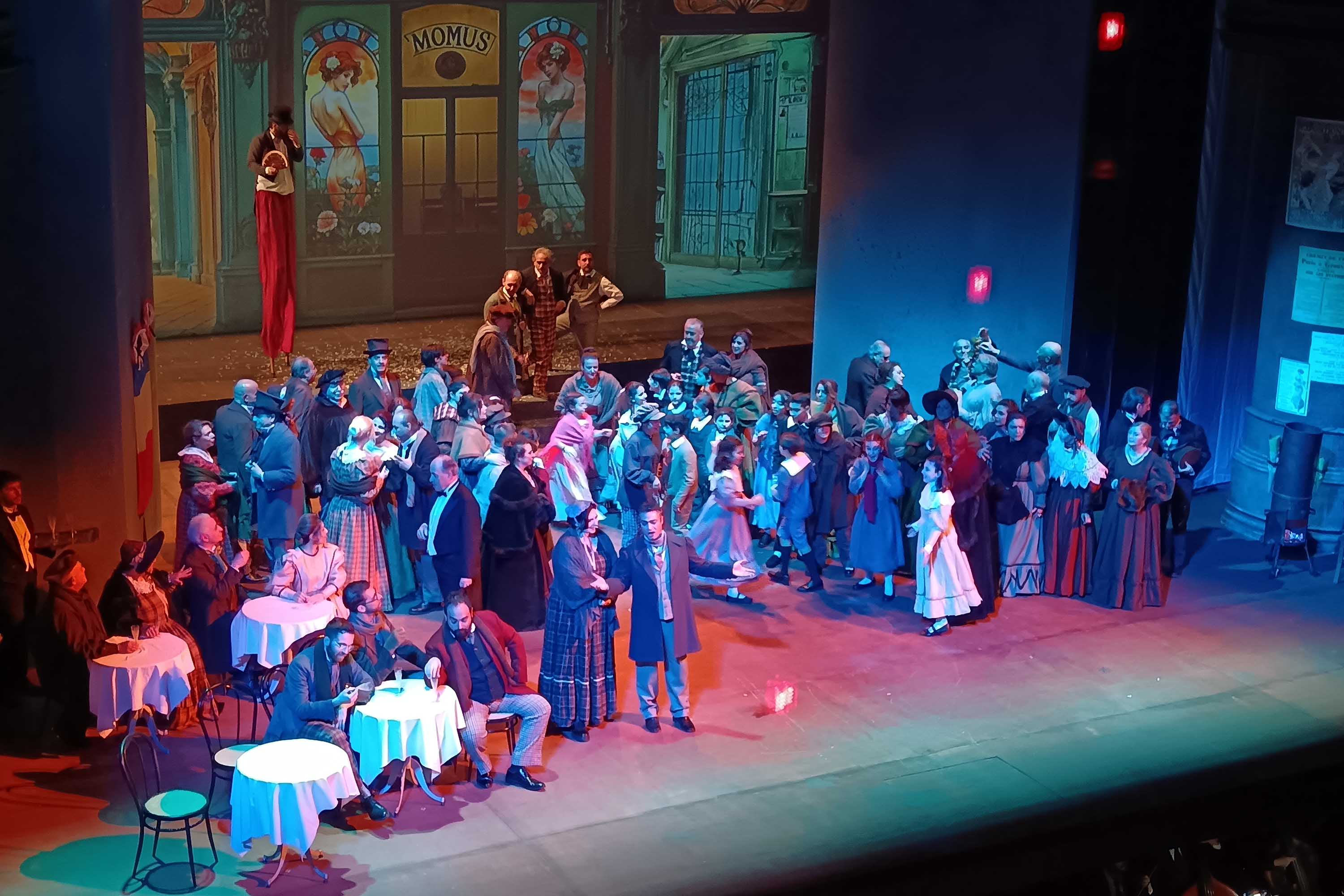 Un momento dello spettacolo