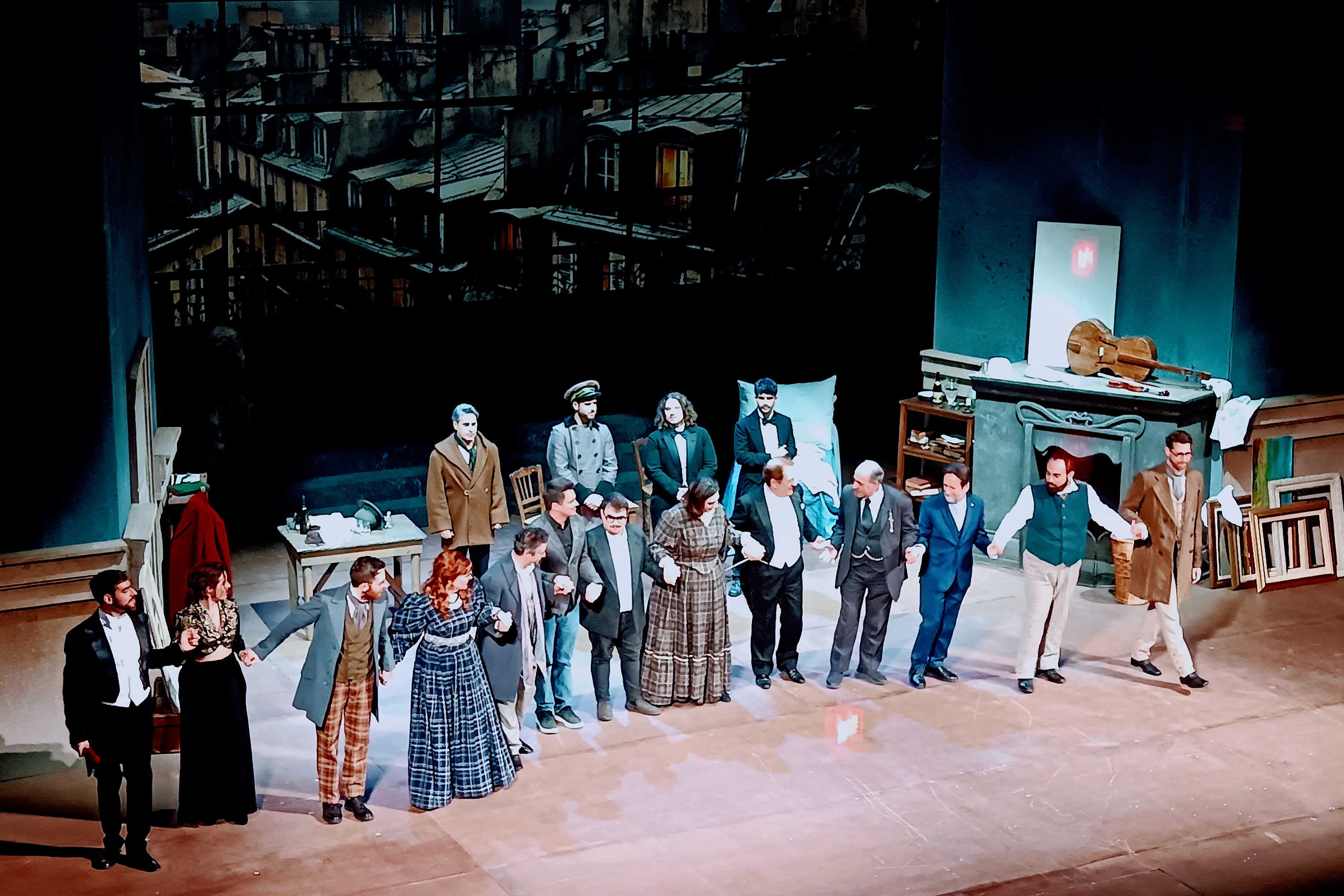 Un momento dello spettacolo