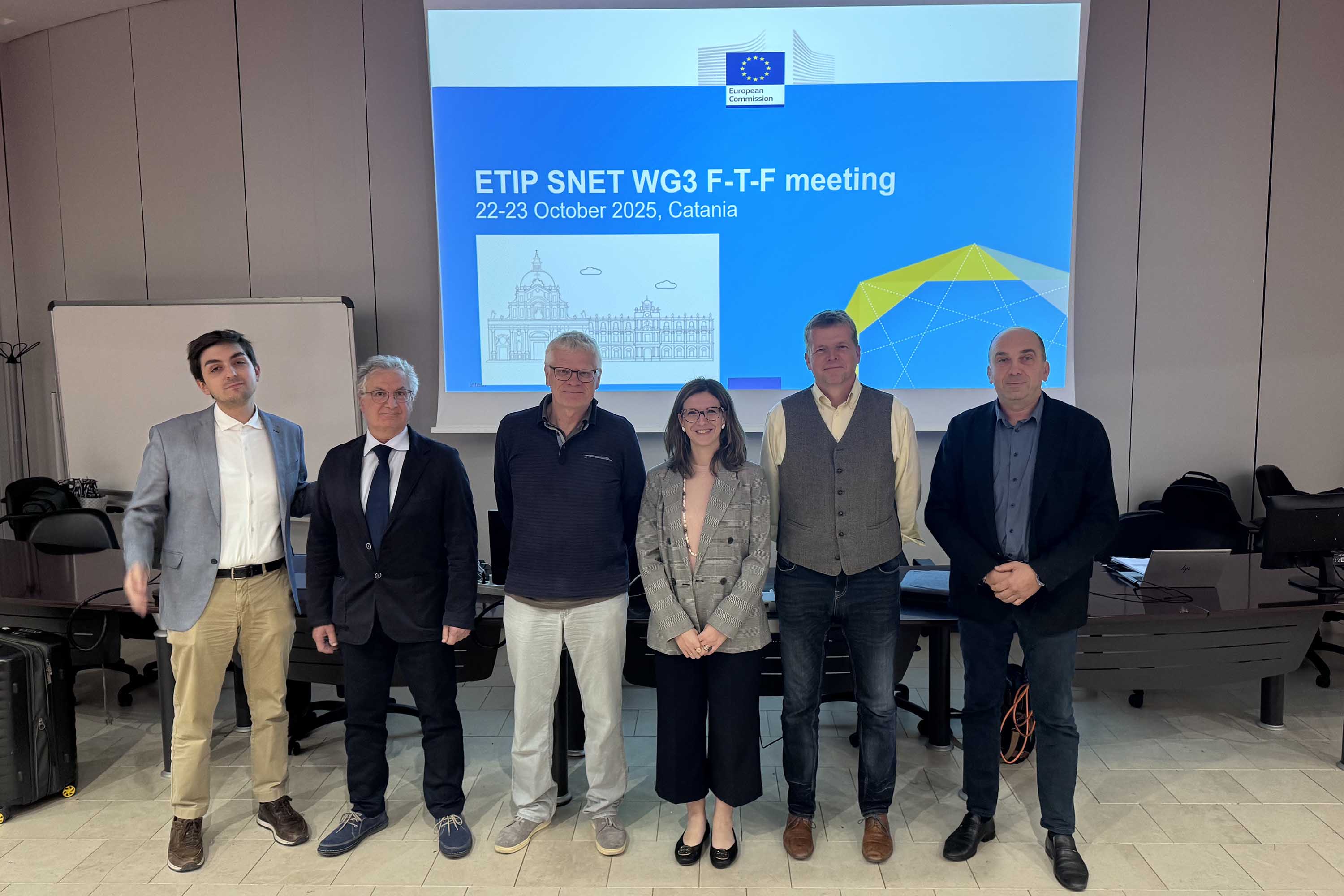 La delegazione Etip Snet Wg3 al Dieei di Unict