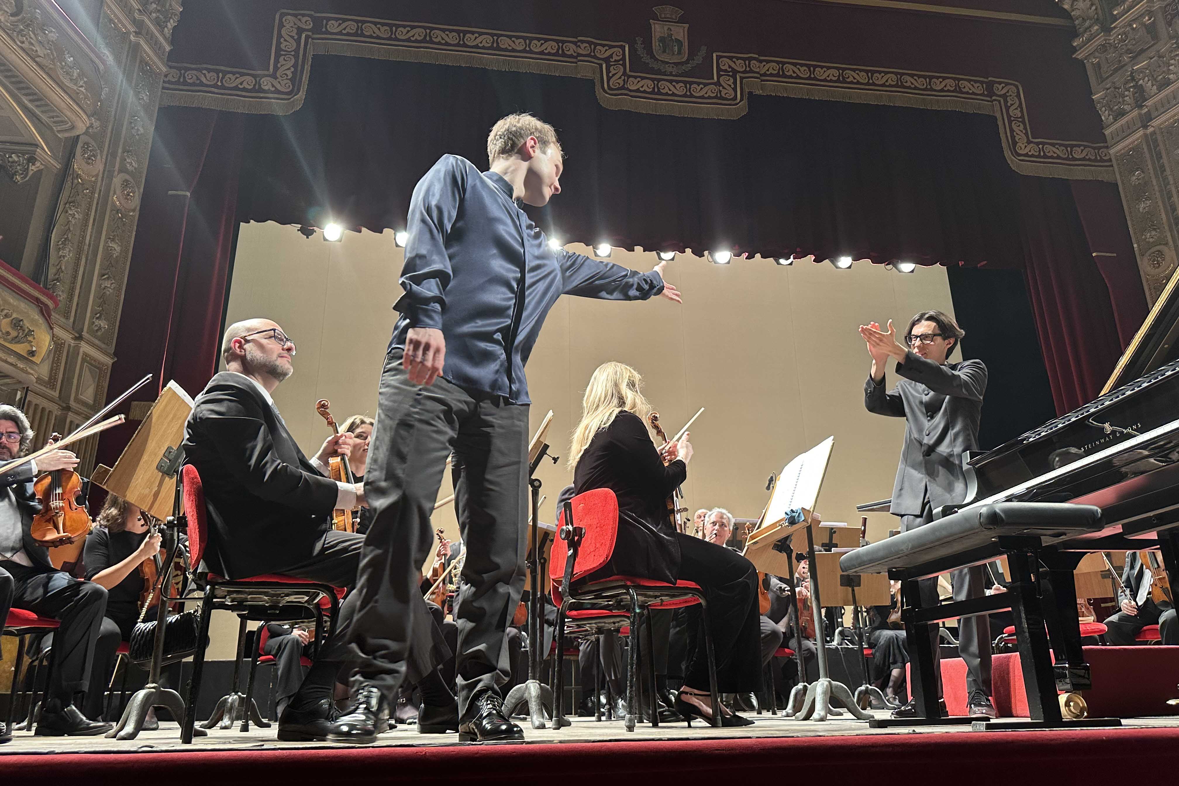 Un momento finale del concerto