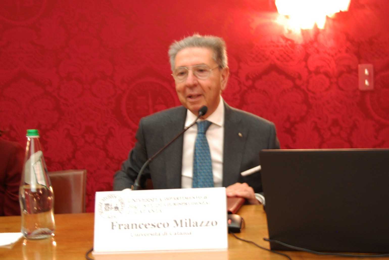 Il prof. Francesco Milazzo
