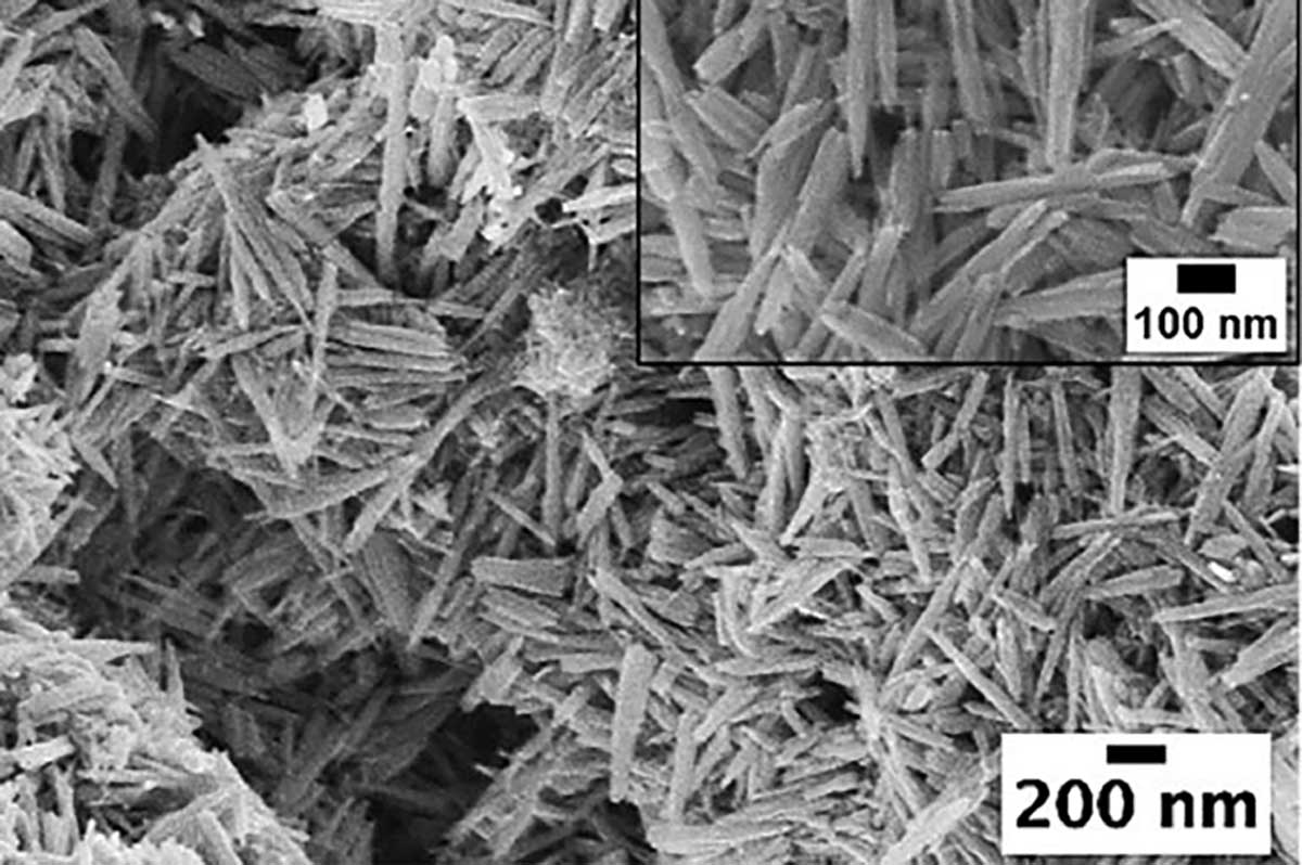 Nanoaghi a base di ossido di Tungsteno usati come catalizzatori per elettrolisi di acqua