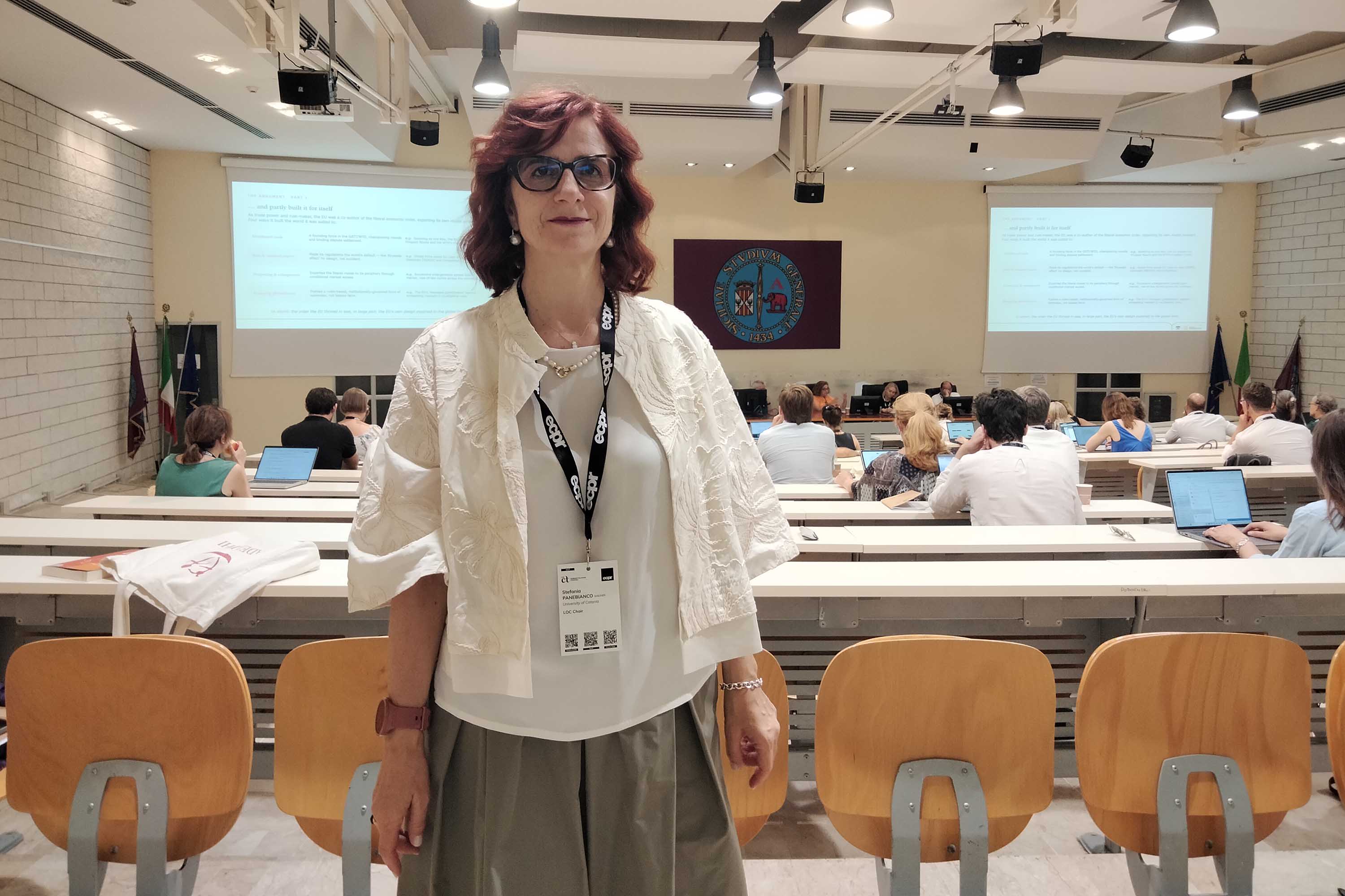 La prof.ssa Stefania Panebianco