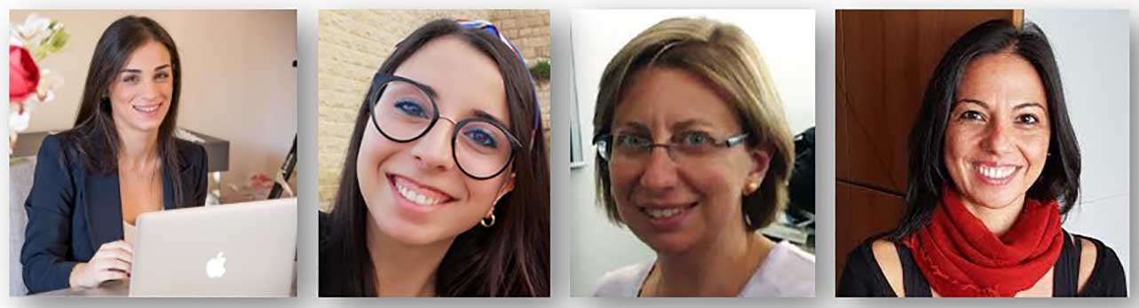 In foto da sinistra Emanuela Cutuli, Giovanna Stella, Francesca Guarino e Maide Bucolo