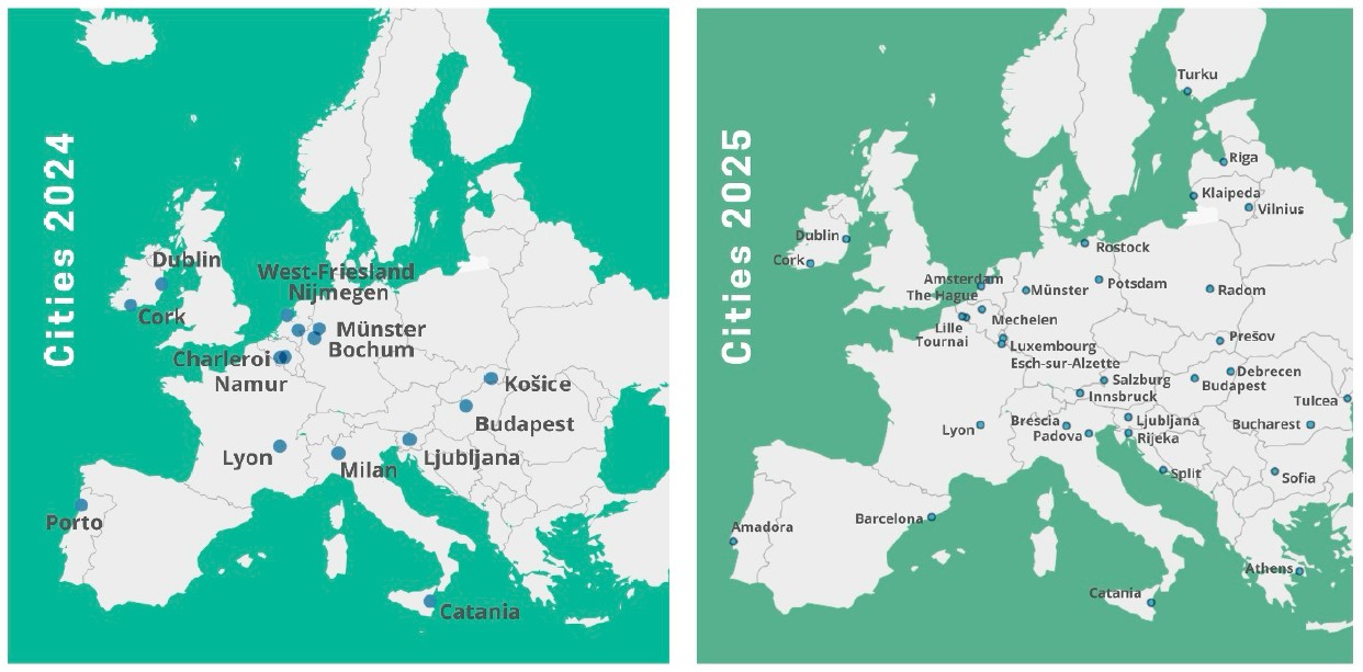 Confronti tra le città coinvolte