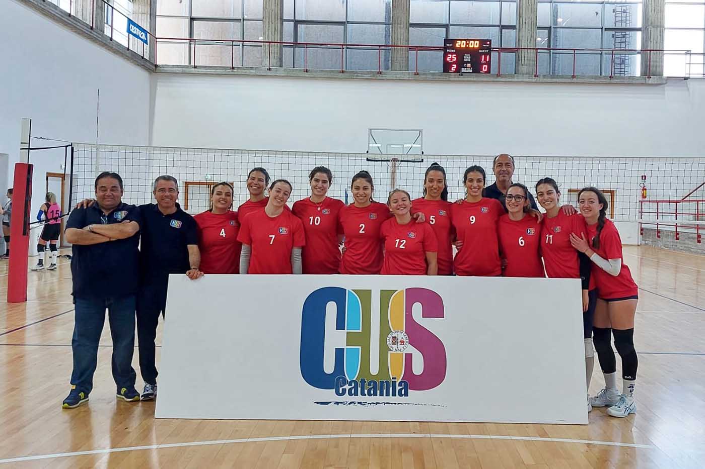la squadra del cus catania di volley femminile